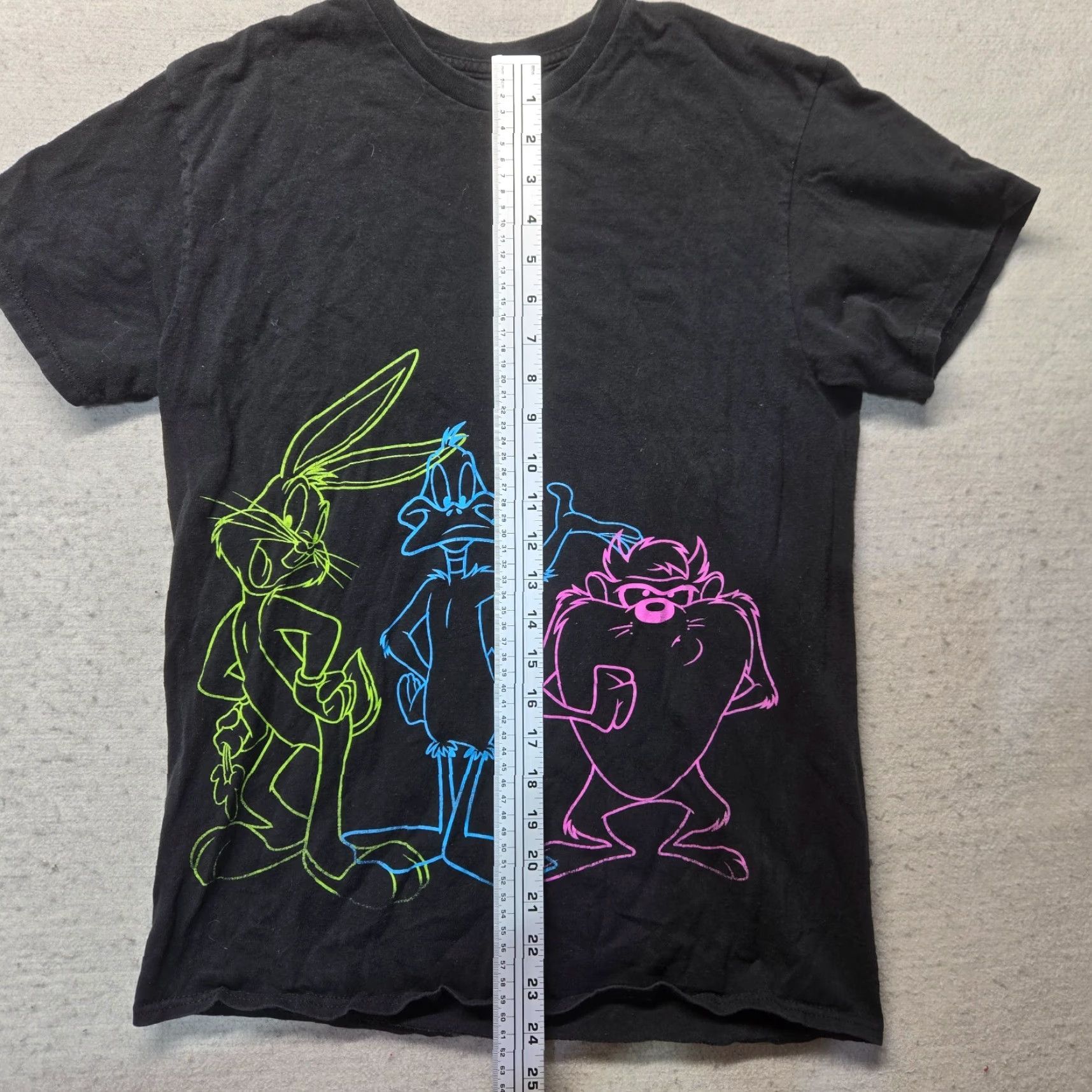 Vintage Looney Tunes Shirt Adult Medium Black Bugs Bunny Daffy Duck Taz Mens Size US M / EU 48-50 / 2 - 5 Thumbnail