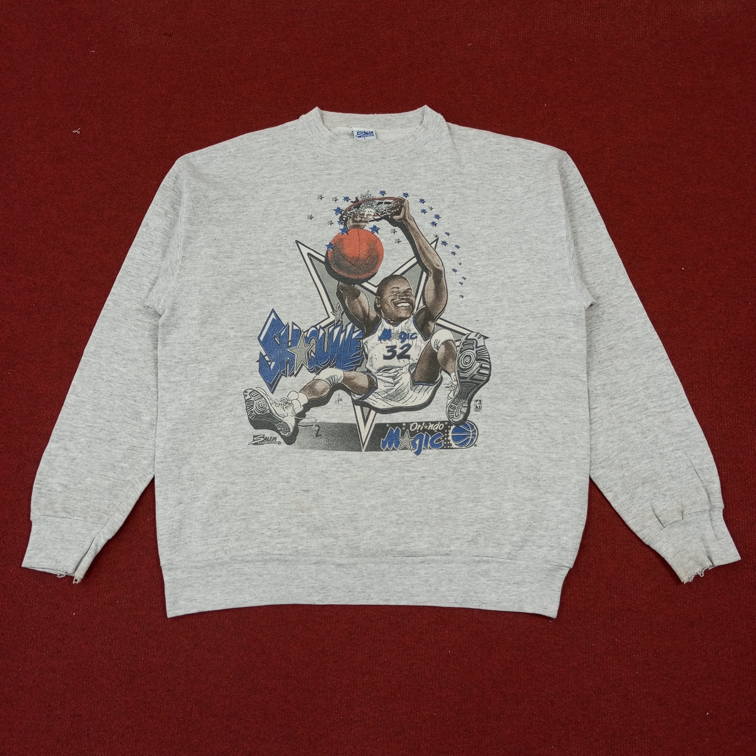 NBA × Salem Sportswear × Vintage Shaquille Orlando Magic Basketball Team Vintage Sweatshirt Size US M / EU 48-50 / 2 - 1 Thumbnail