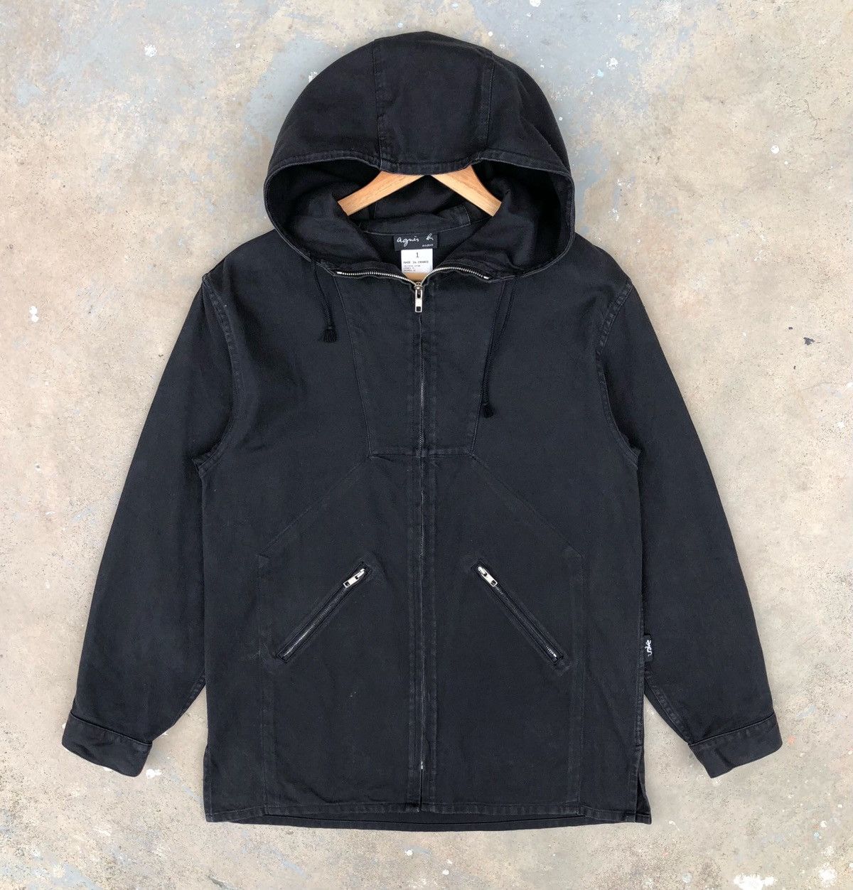 agnes b. Vintage Agnes B. Hooded Zipper Jacket Made In France Size US M / EU 48-50 / 2 - 11 Thumbnail