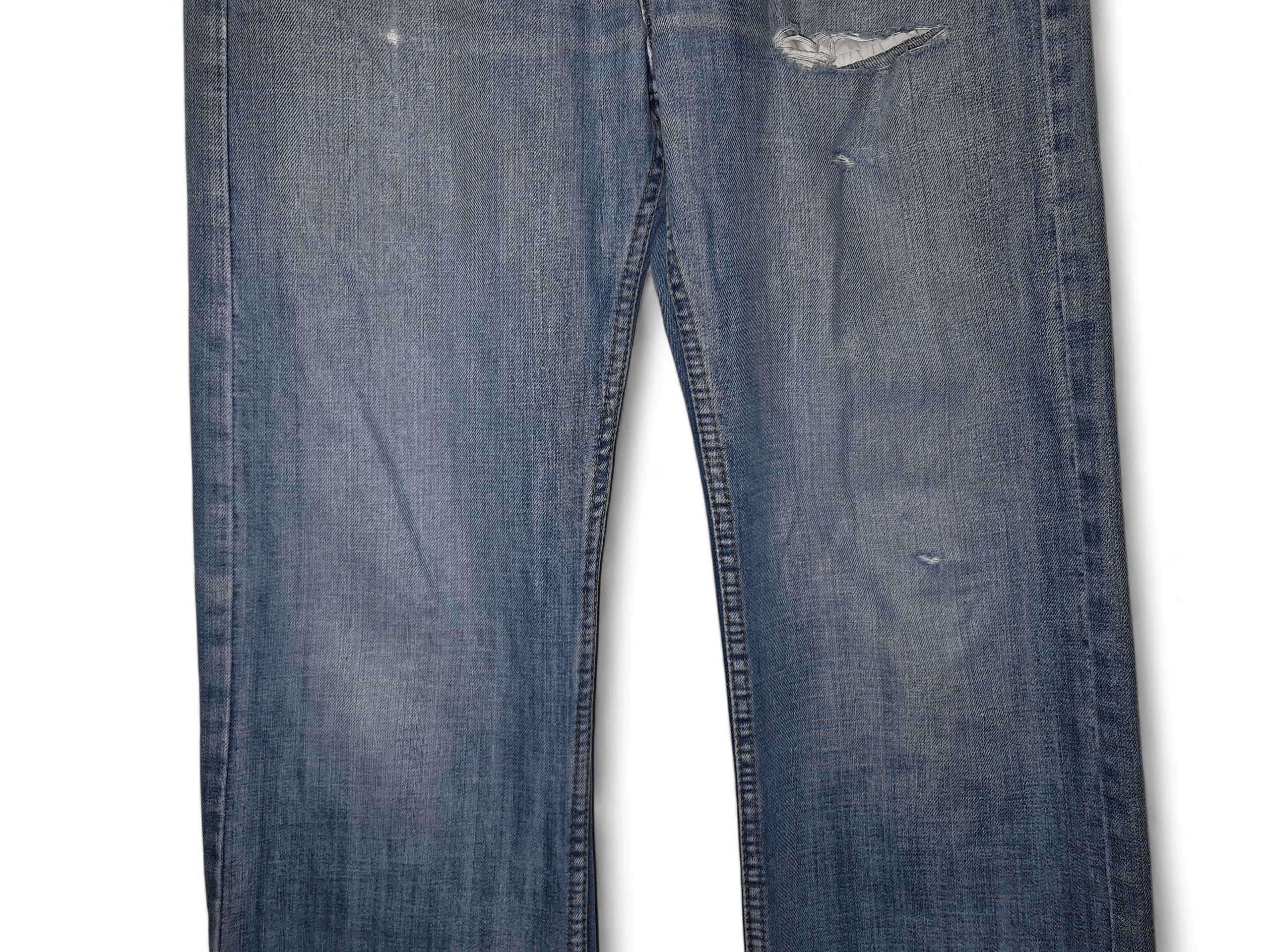 Diesel Vintage Diesel Blue Distressed Jeans Pants Size US 33 - 6 Thumbnail