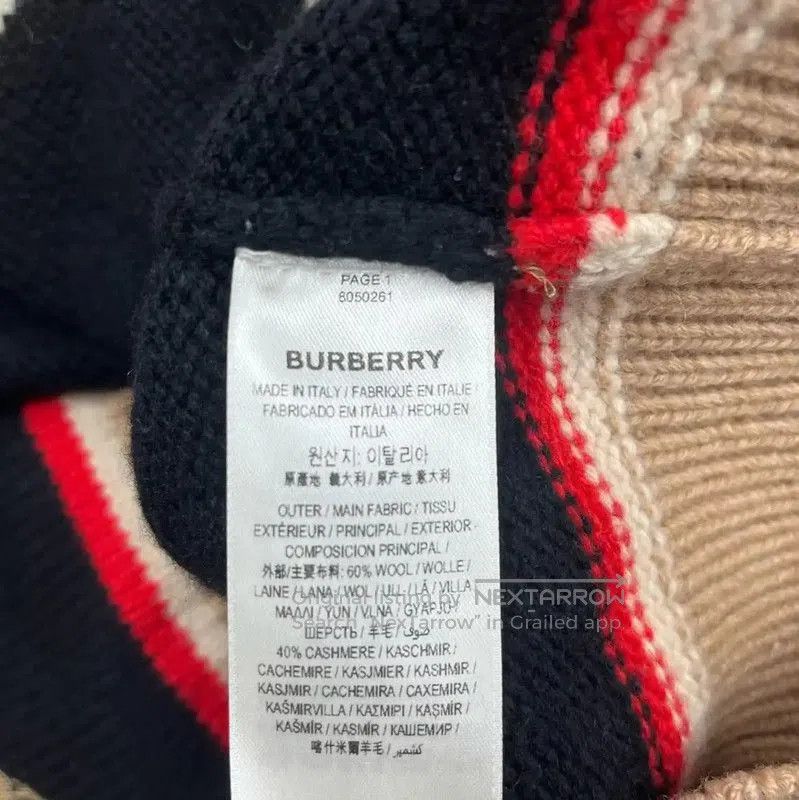 Burberry Burberry Color Block Cardigan for Women. Size XS / US 0-2 / IT 36-38 - 4 Thumbnail