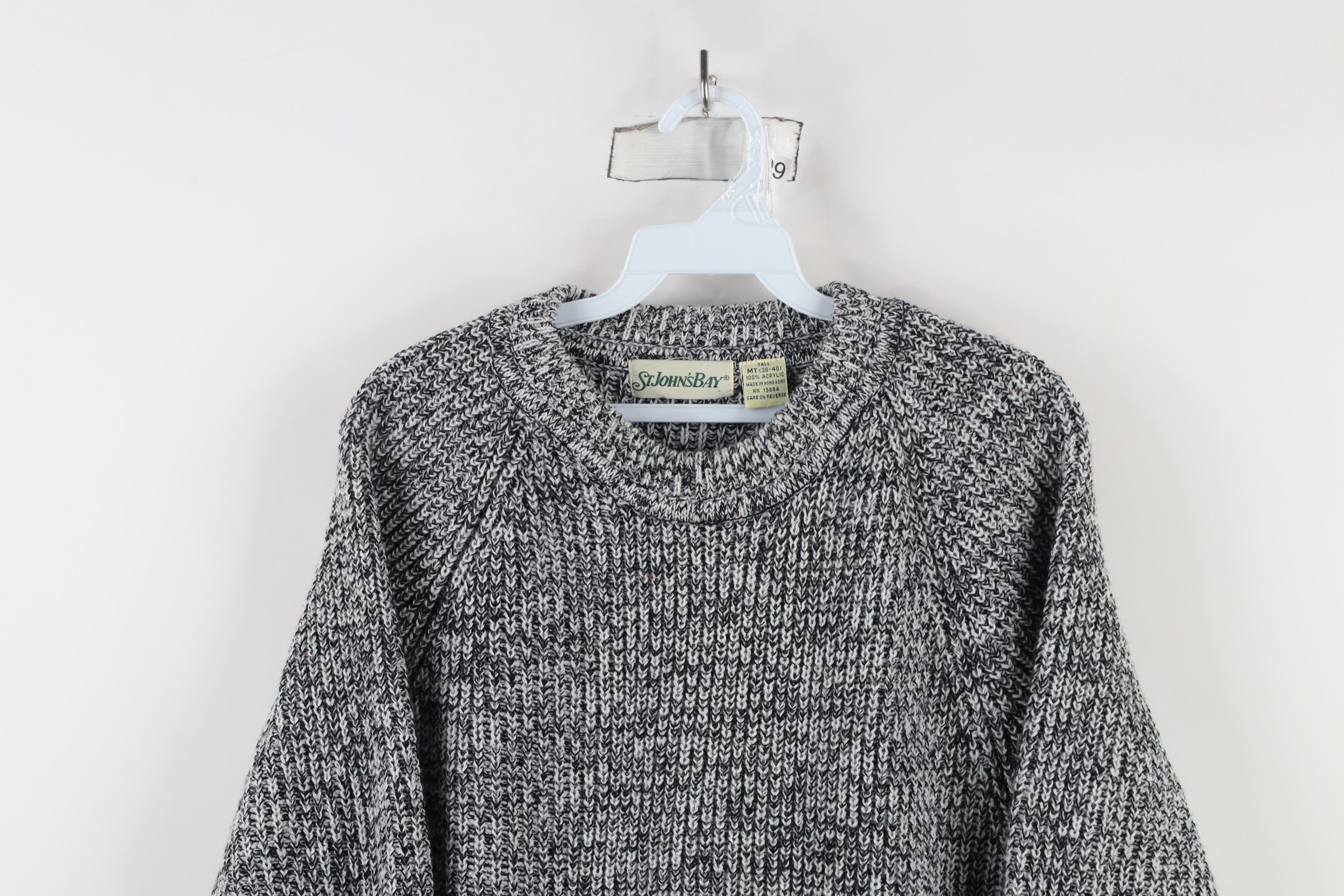 Vintage Vintage 90s Streetwear Chunky Ribbed Knit Crewneck Sweater Size US M / EU 48-50 / 2 - 2 Thumbnail