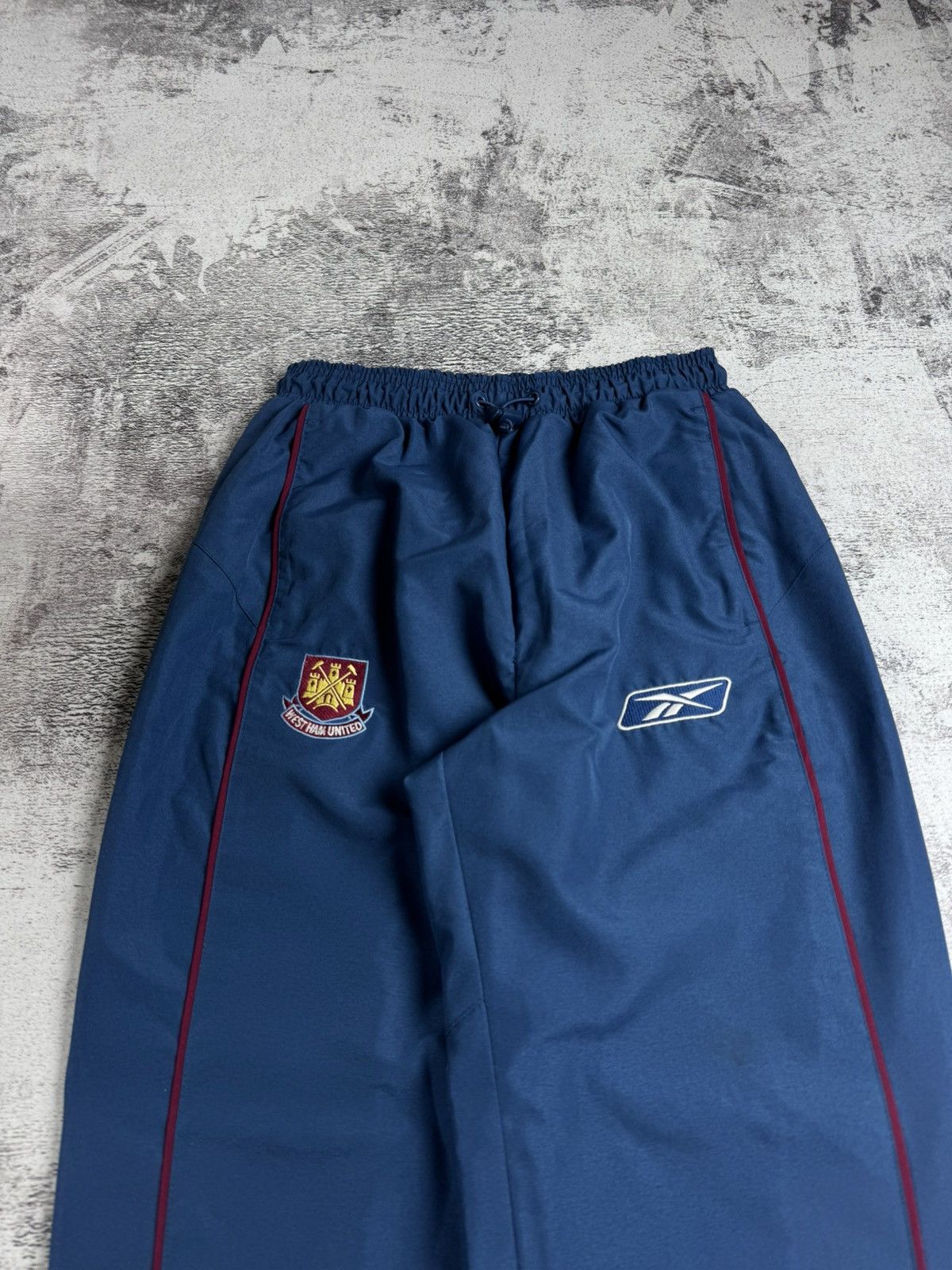 Reebok West Ham 2005 2007 Football Soccer Light Track Suit Pants Jacket Windbreaker Size US S / EU 44-46 / 1 - 21 Thumbnail