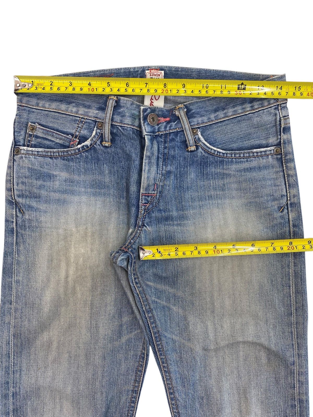 Edwin Edwin Miss 503 Faded Wash Style Flare Jeans Size 28" / US 6 / IT 42 - 9 Thumbnail