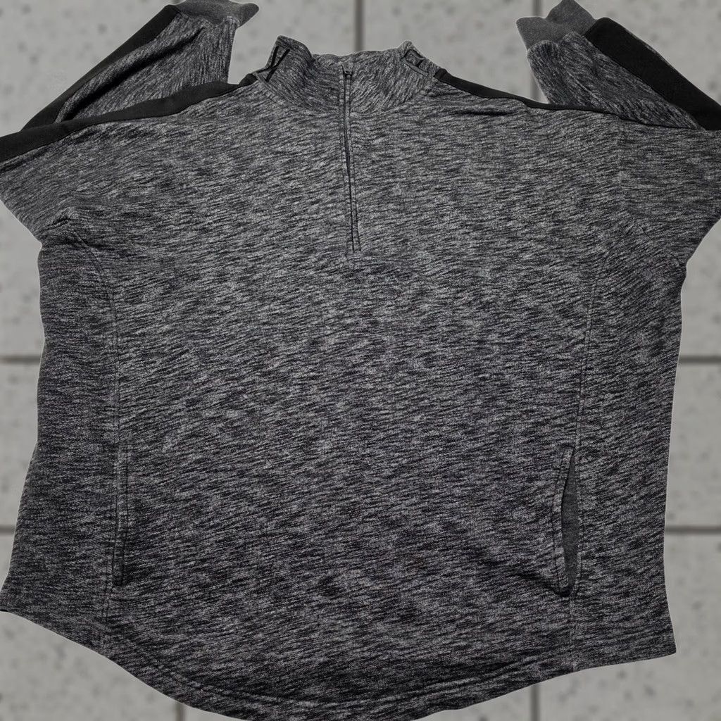Victoria's Secret Victoria's Secret PINK Sweatshirt 1/4 Zip Pullover Grey | Large | Women Size L / US 10 / IT 46 - 1 Thumbnail