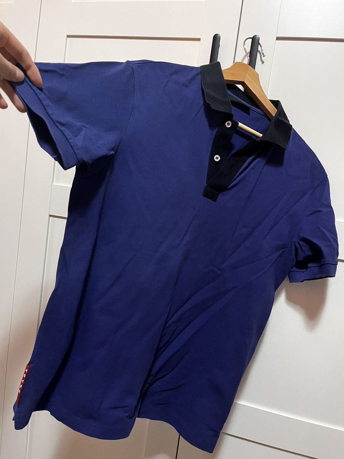Prada Vintage Prada Polo Shirt Size US L / EU 52-54 / 3 - 3 Thumbnail