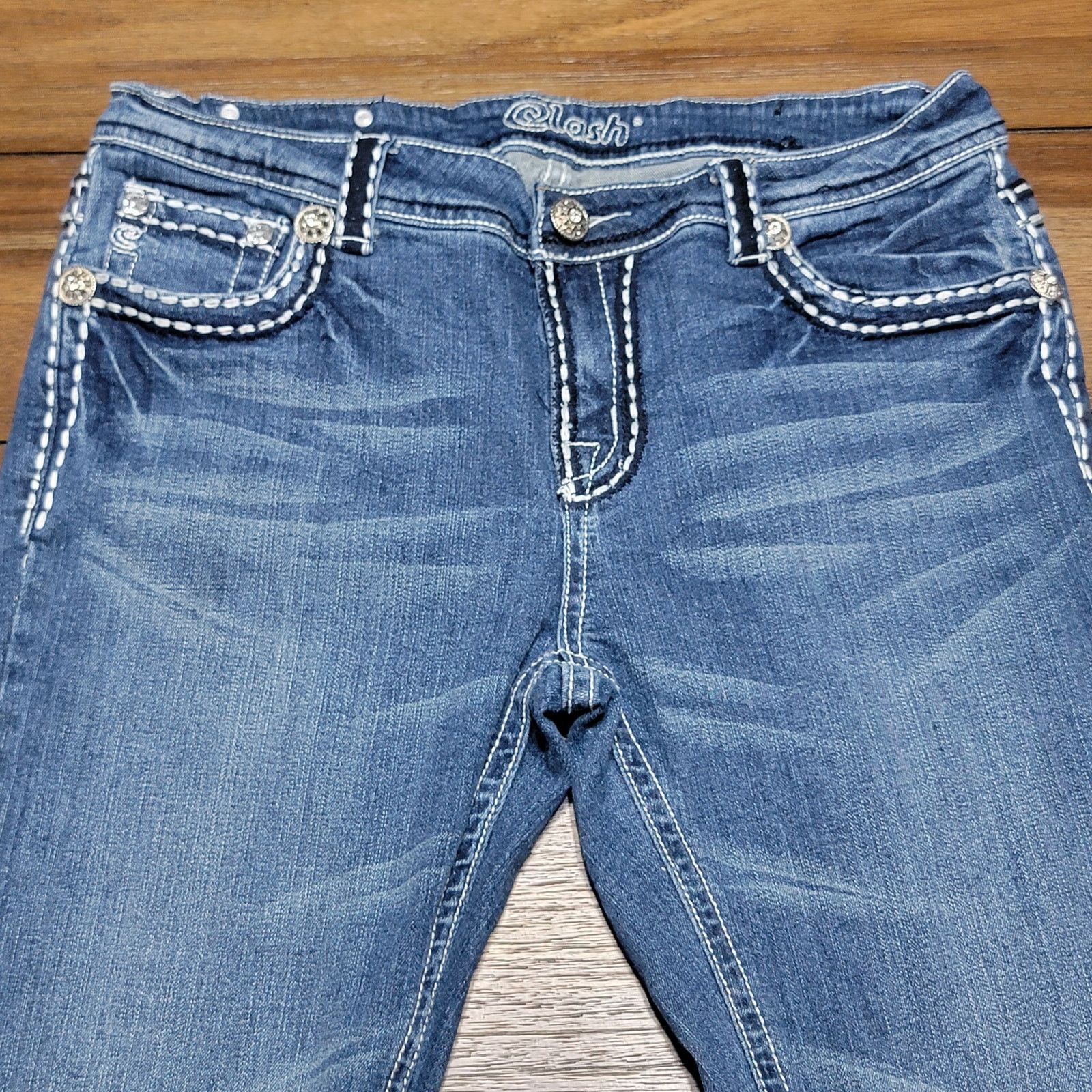 Other Clash Premium Denim Straight Jeans - Size 13 Size 32" / US 10 / IT 46 - 2 Thumbnail