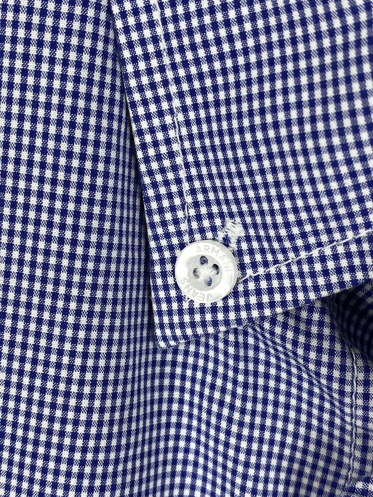 Armani Armani Jeans Shirt Button Up Embroidered Logo Check size M Size US M / EU 48-50 / 2 - 7 Thumbnail