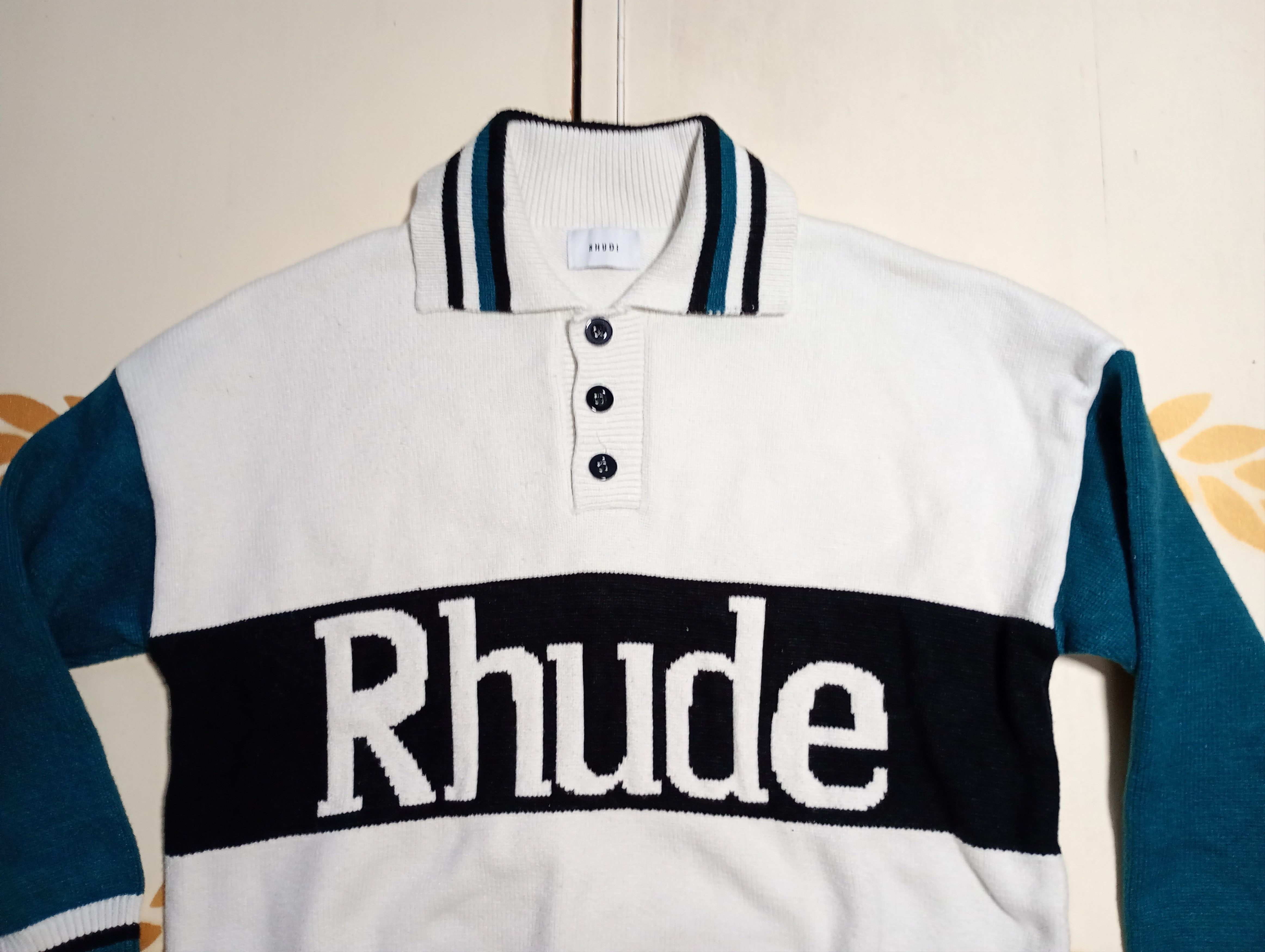 Rhude Rhude Knit Logo Rugby Sweater Size US M / EU 48-50 / 2 - 3 Thumbnail