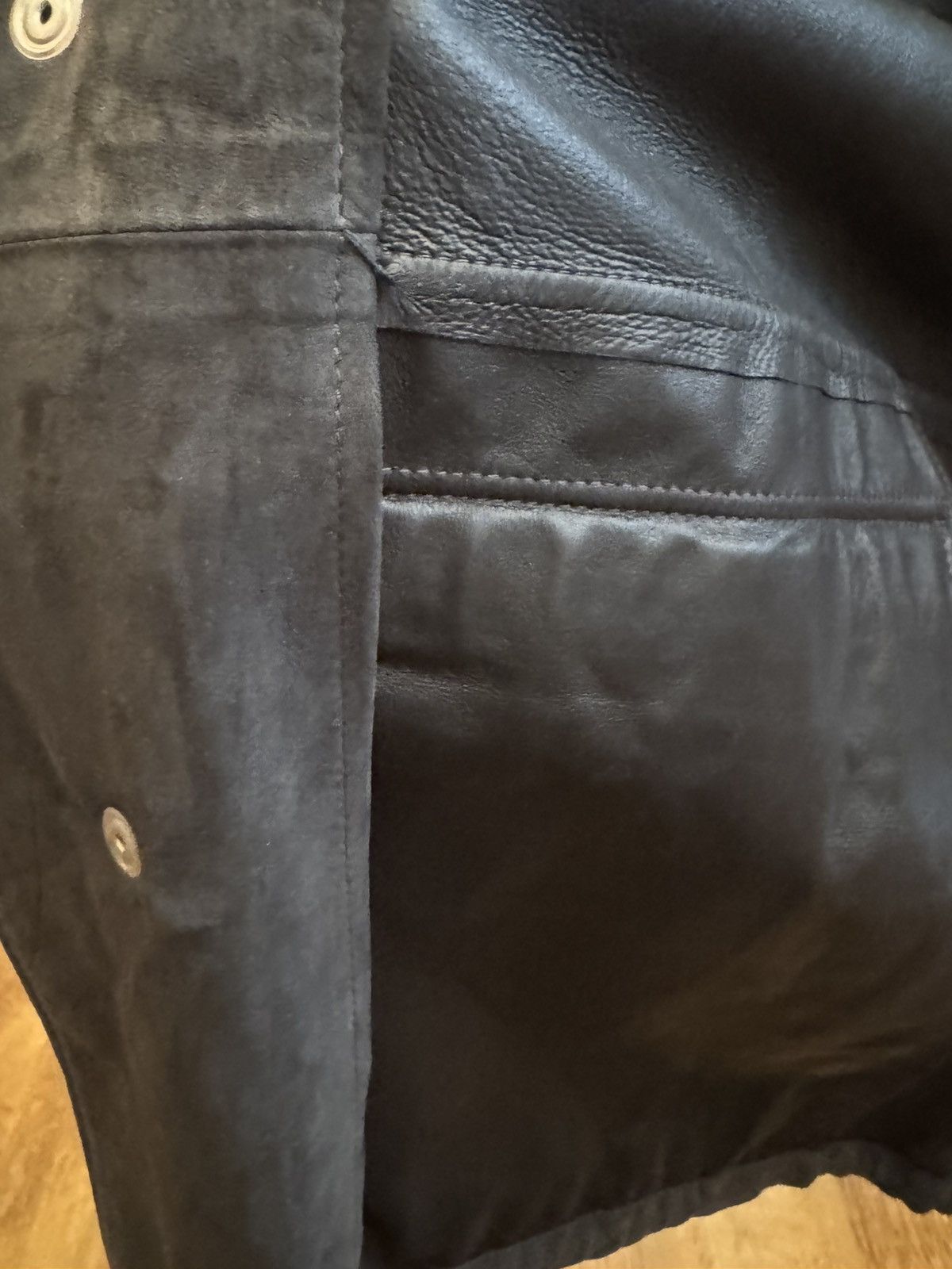 SERAPHIN Seraphin Anthracite Suede Leather Jacket Made in France Size US L / EU 52-54 / 3 - 5 Thumbnail