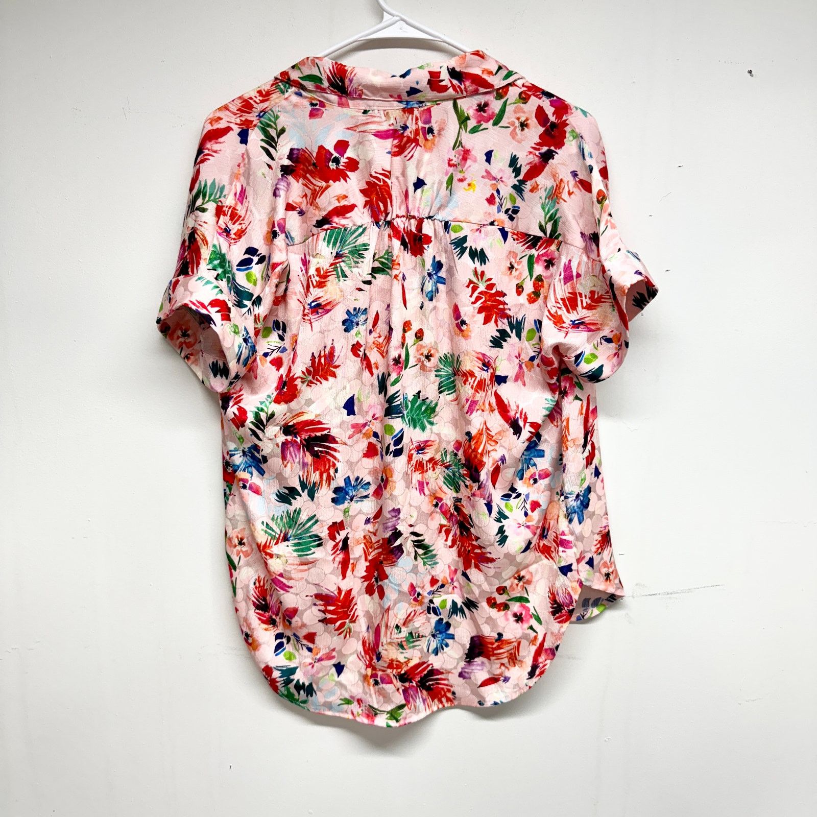 Other Lulus Summertime Fun Blush Pink Floral Button-Up Top S Size S / US 4 / IT 40 - 4 Thumbnail