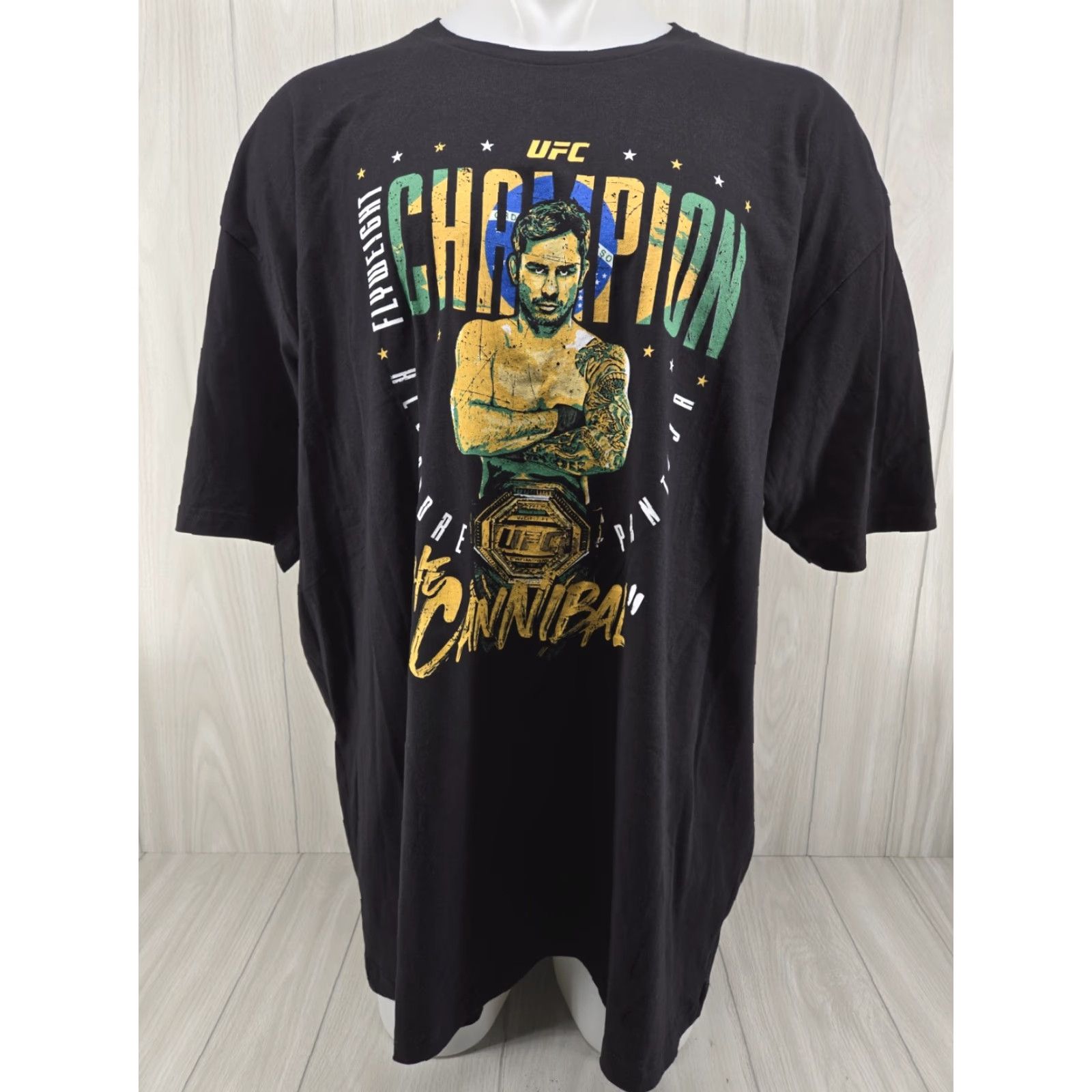 Vintage 500 Level T-Shirt Unisex Adults 4XL Black Graphic Print The Cannibal MMA Gildan 5000 Size 4XL Round Neck Short Sleeve Size US XXL / EU 58 / 5 - 2 Thumbnail