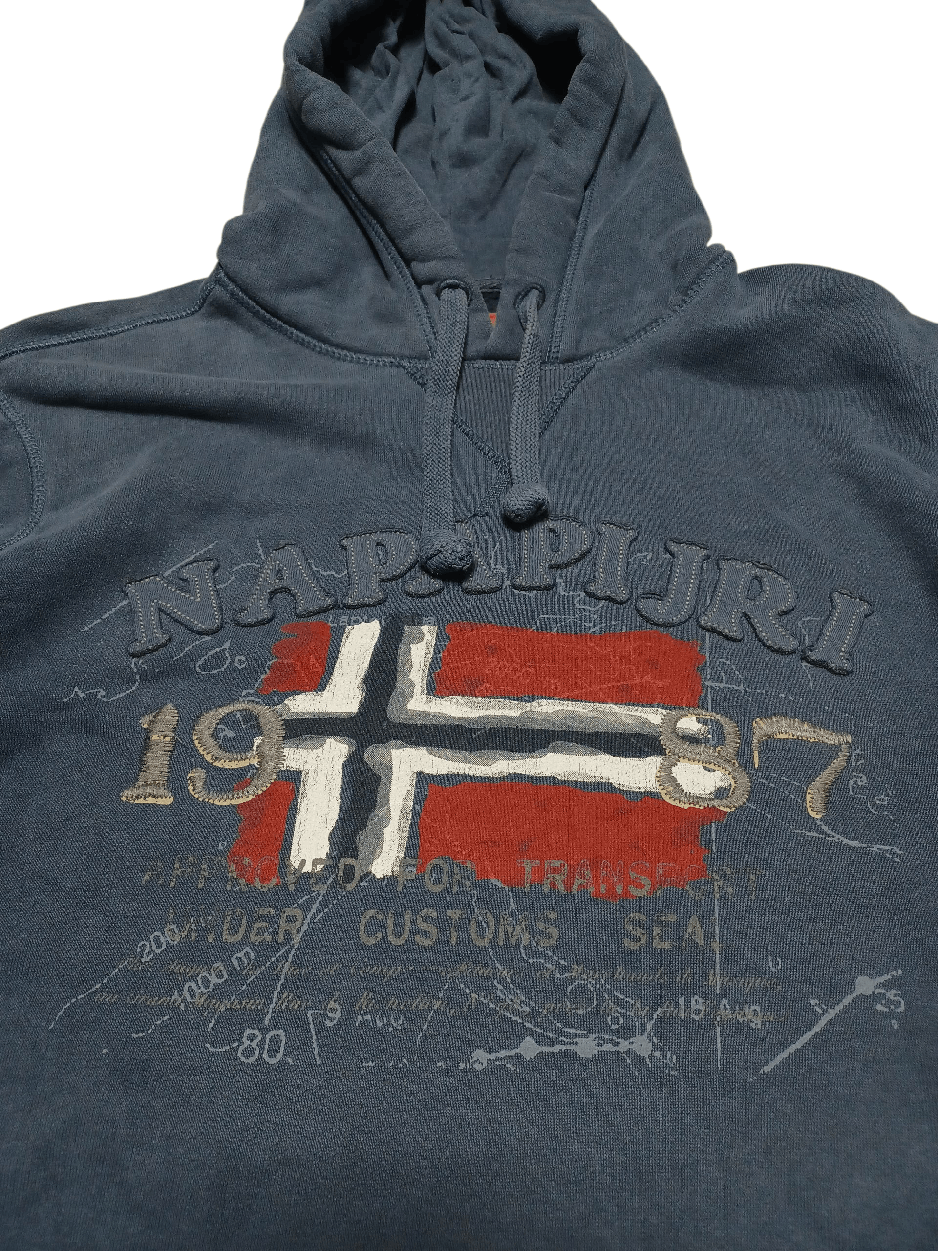 Napapijri NAPAPIJRI VINTAGE NORWAY FLAG HOODIE Size US L / EU 52-54 / 3 - 2 Thumbnail
