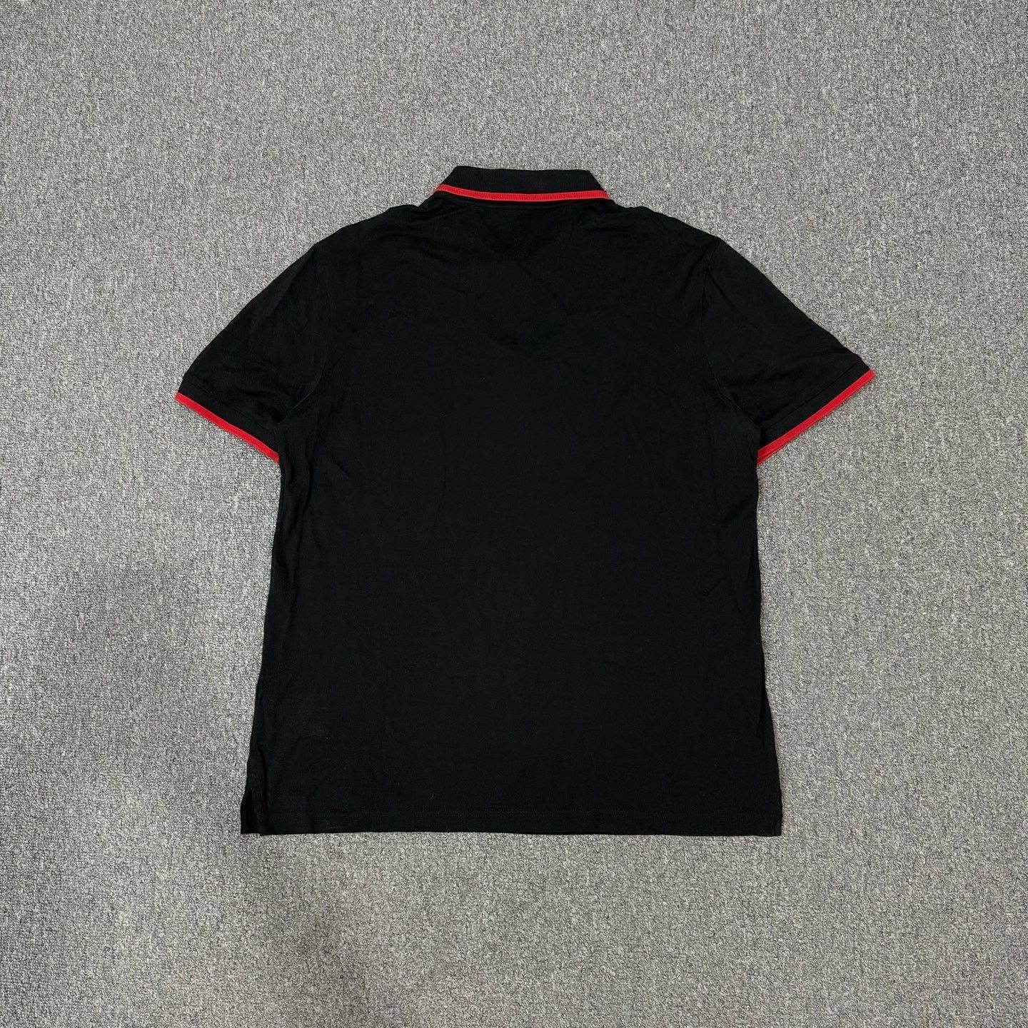 Moncler Moncler Black Chest Logo Polo Shirt Size US XL / EU 56 / 4 - 2 Thumbnail