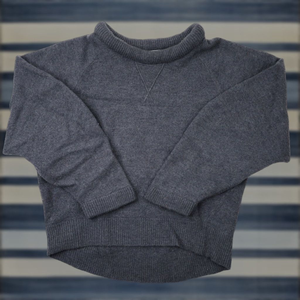 T by Alexander Wang VINTAGE Alexander Wang Womens XS Chunky Crop Wool Sweater Gray Pullover Womens XS Pullover Gray 90s, 00s, Wool Sweater, Cropped, Knits Size XS / US 0-2 / IT 36-38 - 1 Thumbnail
