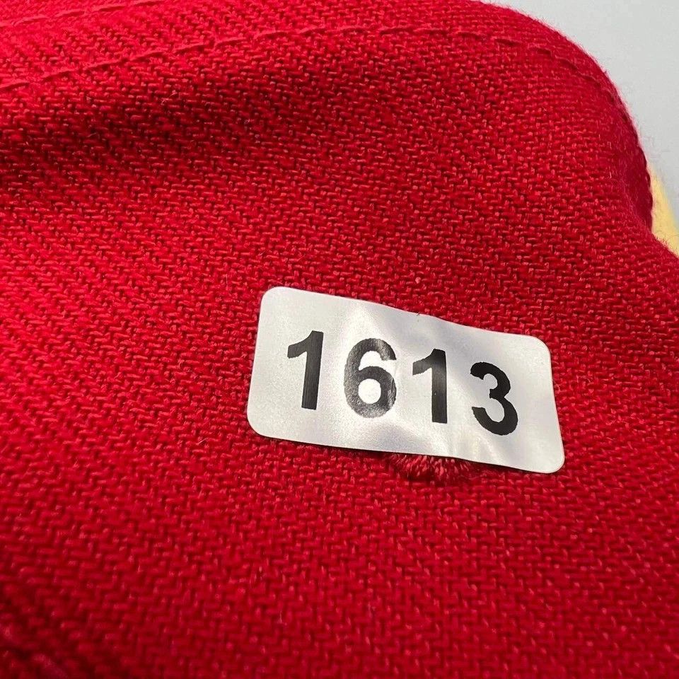 New Era San Francisco Giants Hat Men 7 5/8 Red Yellow MLB Fitted Cap Size ONE SIZE - 7 Thumbnail