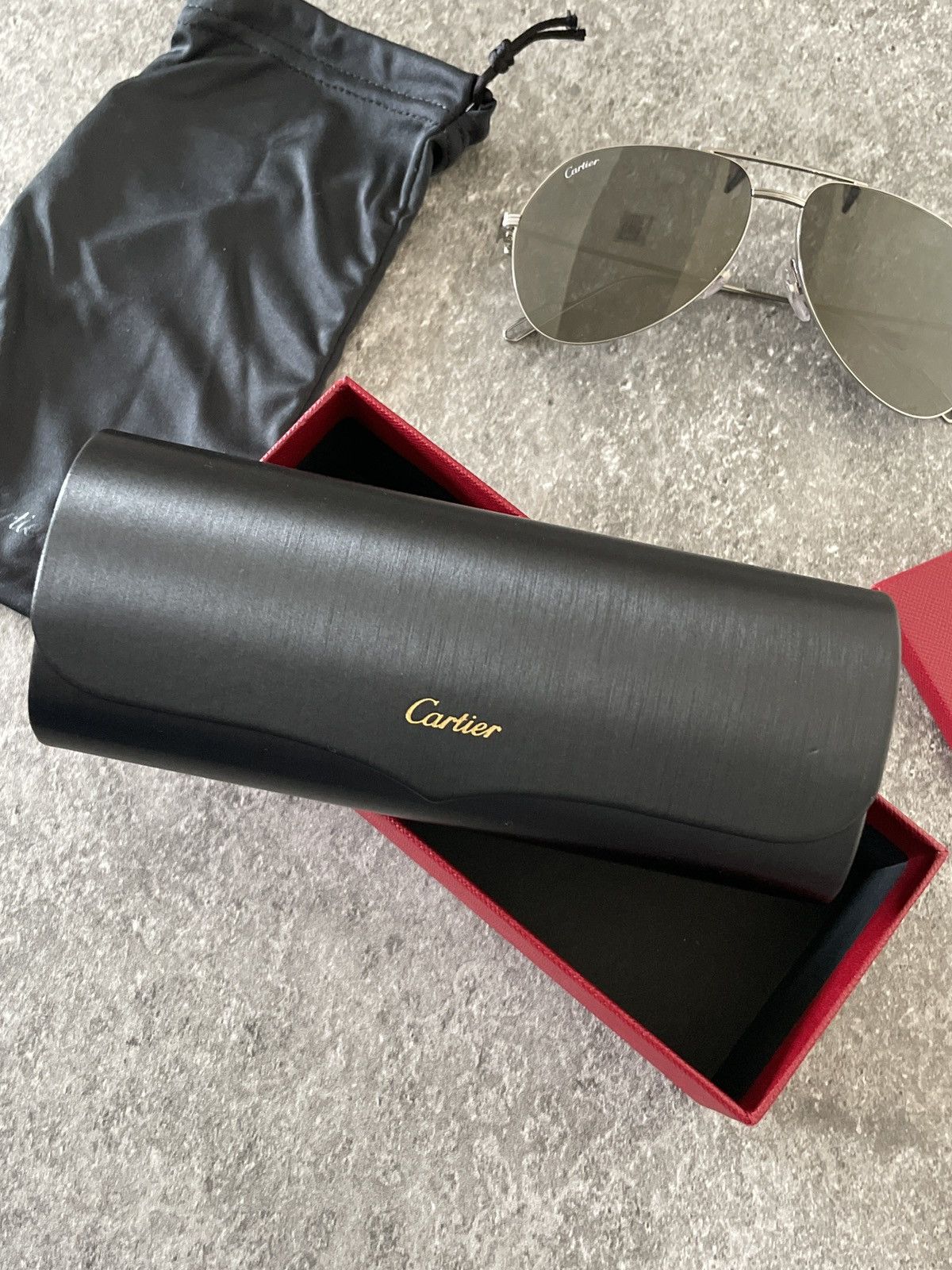 Cartier CT0110S Metal Aviators Size ONE SIZE - 5 Thumbnail