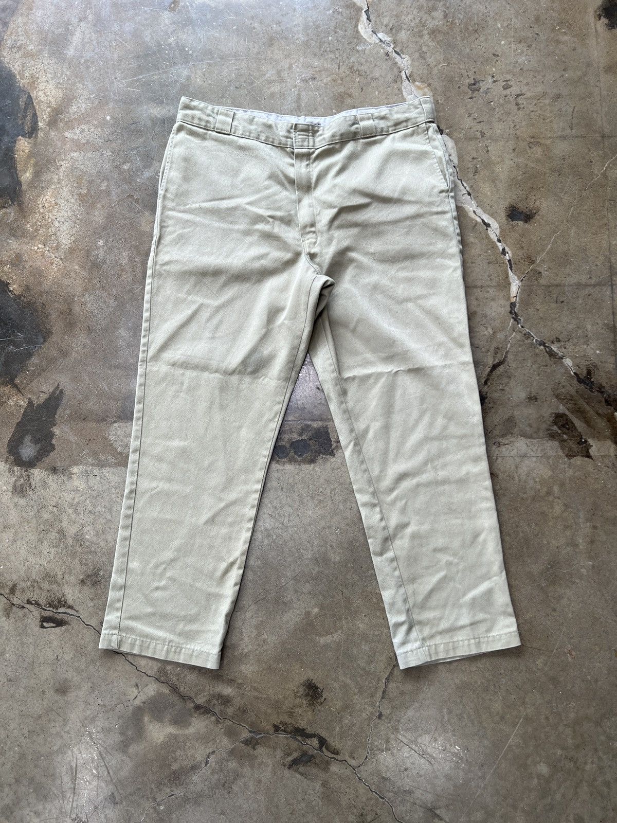 Dickies × Vintage Vintage Dickies Original 874 Pants Khaki Sz. 42x32 Size US 42 / EU 58 - 2 Thumbnail