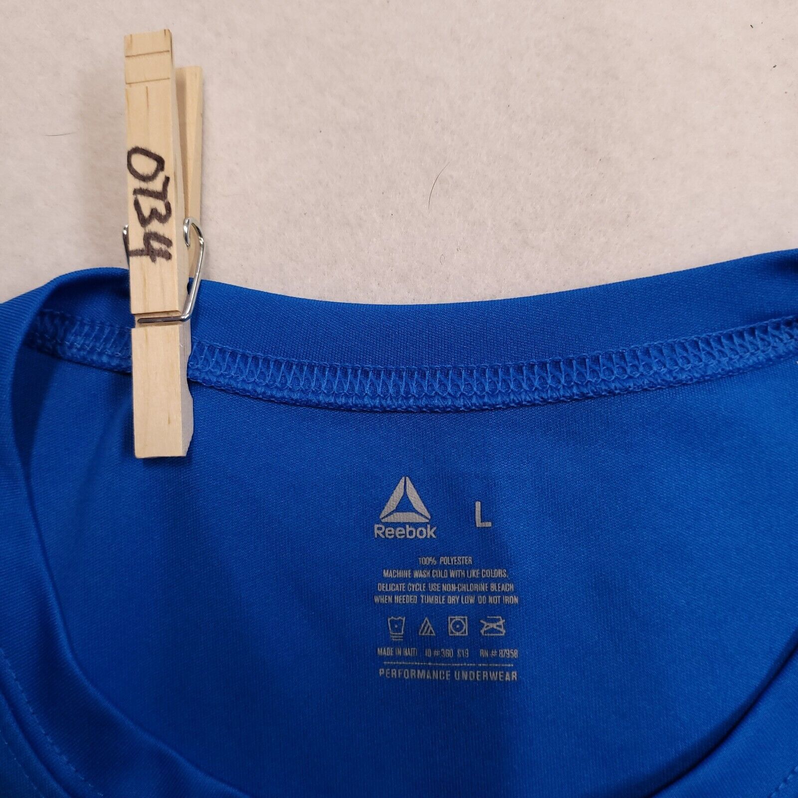 Reebok Reebok Short Sleeve T Shirt Mens Size Large L Blue Size US L / EU 52-54 / 3 - 3 Thumbnail