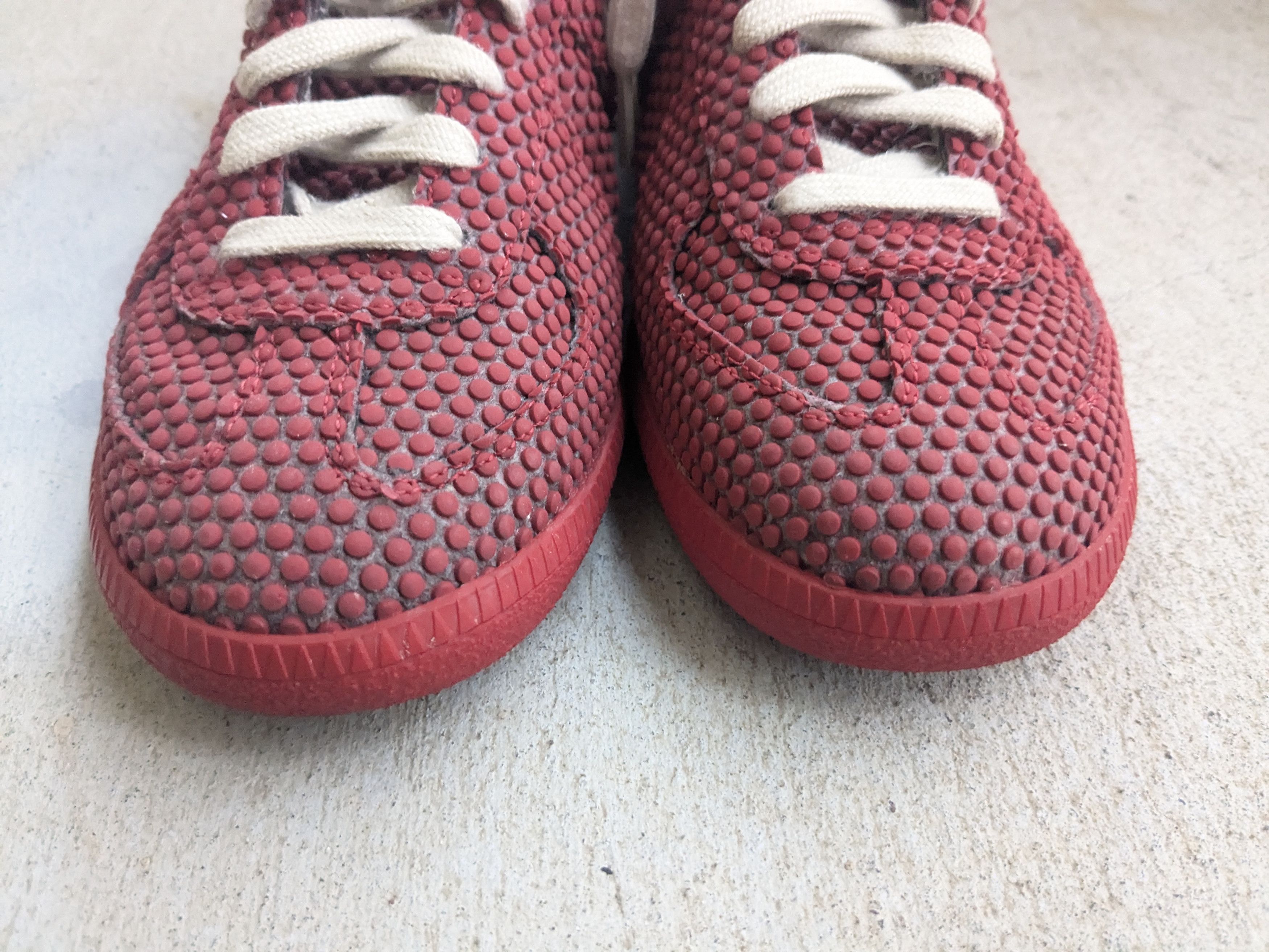 Maison Margiela Maison Margiela GAT High Tops Red 6 39 Rubber Leather Size US 6 / EU 39 - 4 Thumbnail