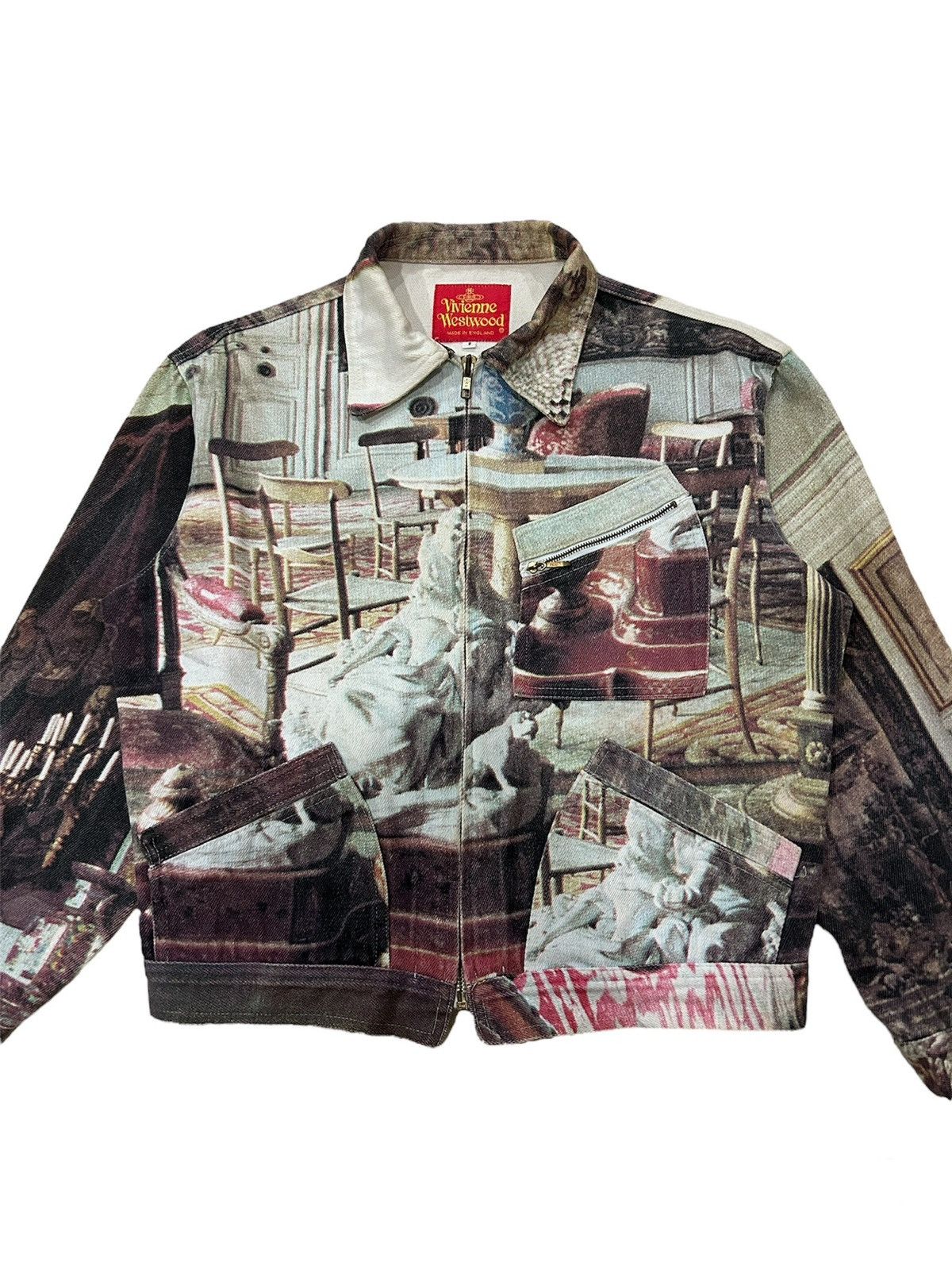 現在開催中のキャンペーン＆お得情報 Vivienne Grailed | Jacket Denim Printed Salon 92 S/S Westwood ジャケット・アウター