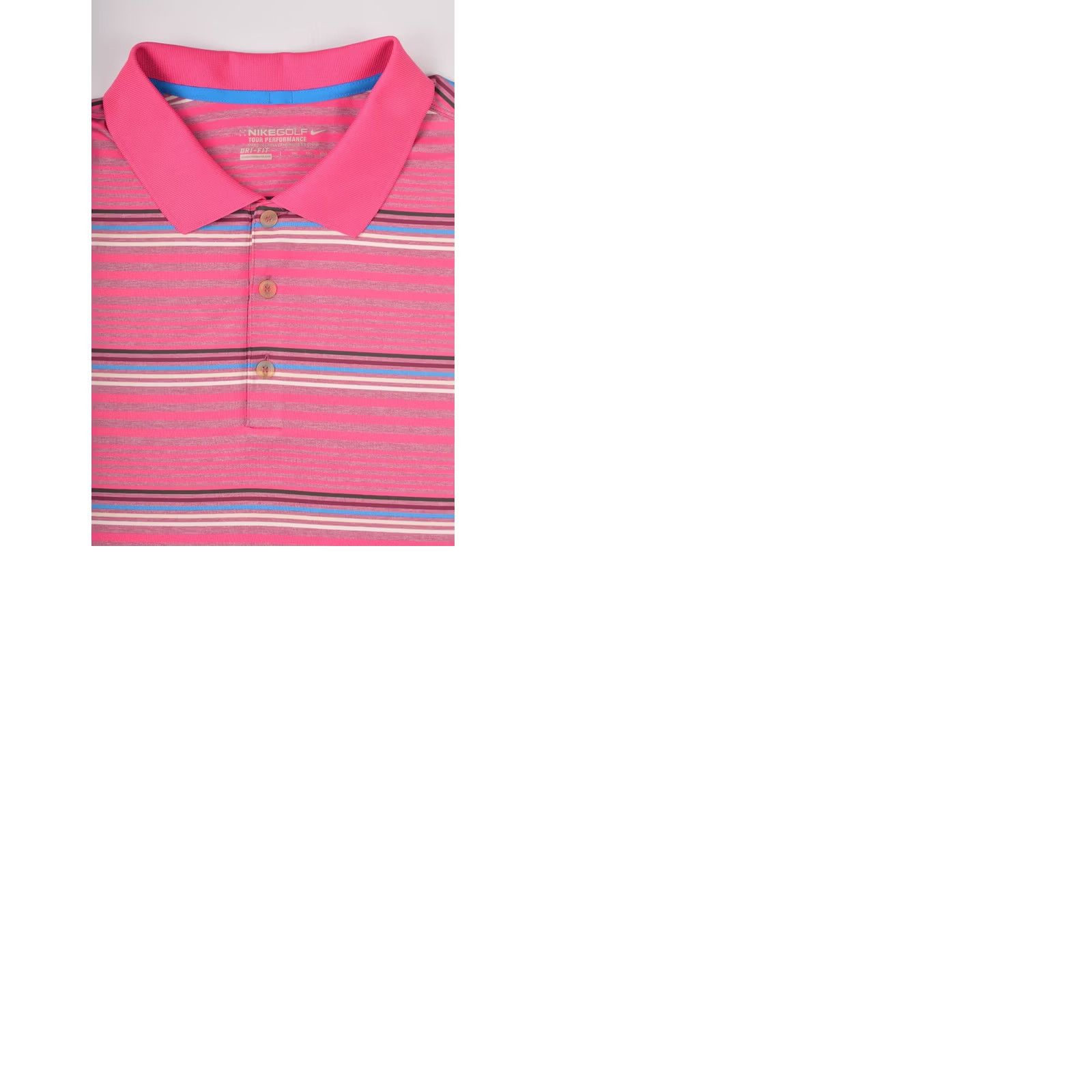 Nike Nike Golf Polo Shirt Tour Performance Dri-Fit Striped 479981-654 Size XXL 2XL Size US XXL / EU 58 / 5 - 9 Thumbnail