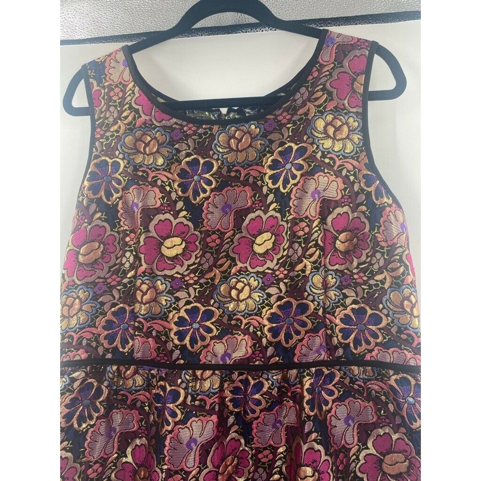 Other Womens A Line Dress Pink Blue Mini Floral XL Dress Size XL / US 12-14 / IT 48-50 - 10 Thumbnail