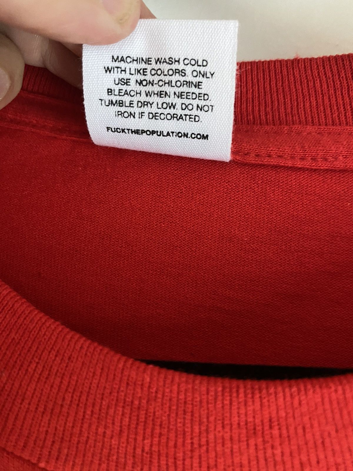 Fuck The Population Fuck The Population FTP Red Mouse Finger T-Shirt XL Size US XL / EU 56 / 4 - 5 Thumbnail