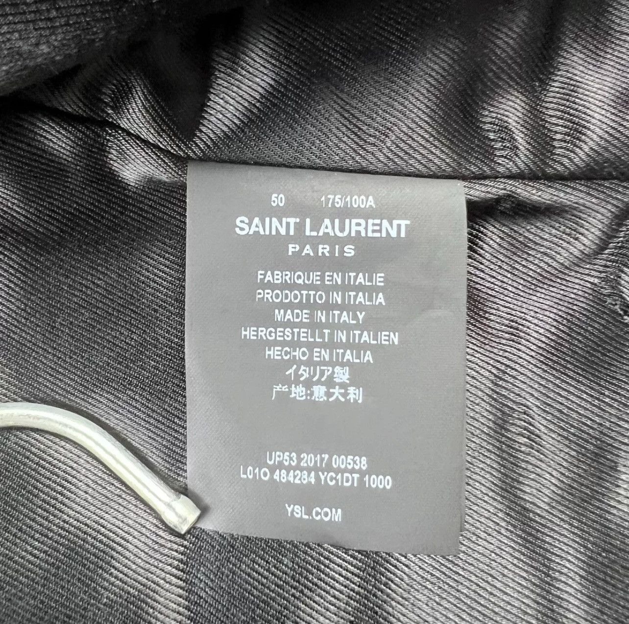 Saint Laurent Paris RARE Authentic Saint Laurent slp17fwL01 Biker Leather Jacket Size US M / EU 48-50 / 2 - 6 Thumbnail