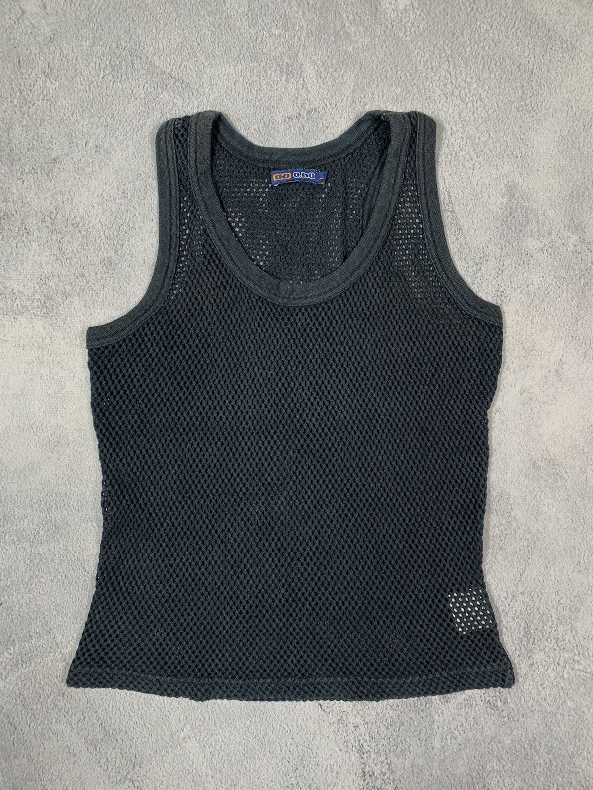 Vintage Vintage 90s AvantGarde mesh tank top Japanese streetwear Size L / US 10 / IT 46 - 1 Thumbnail