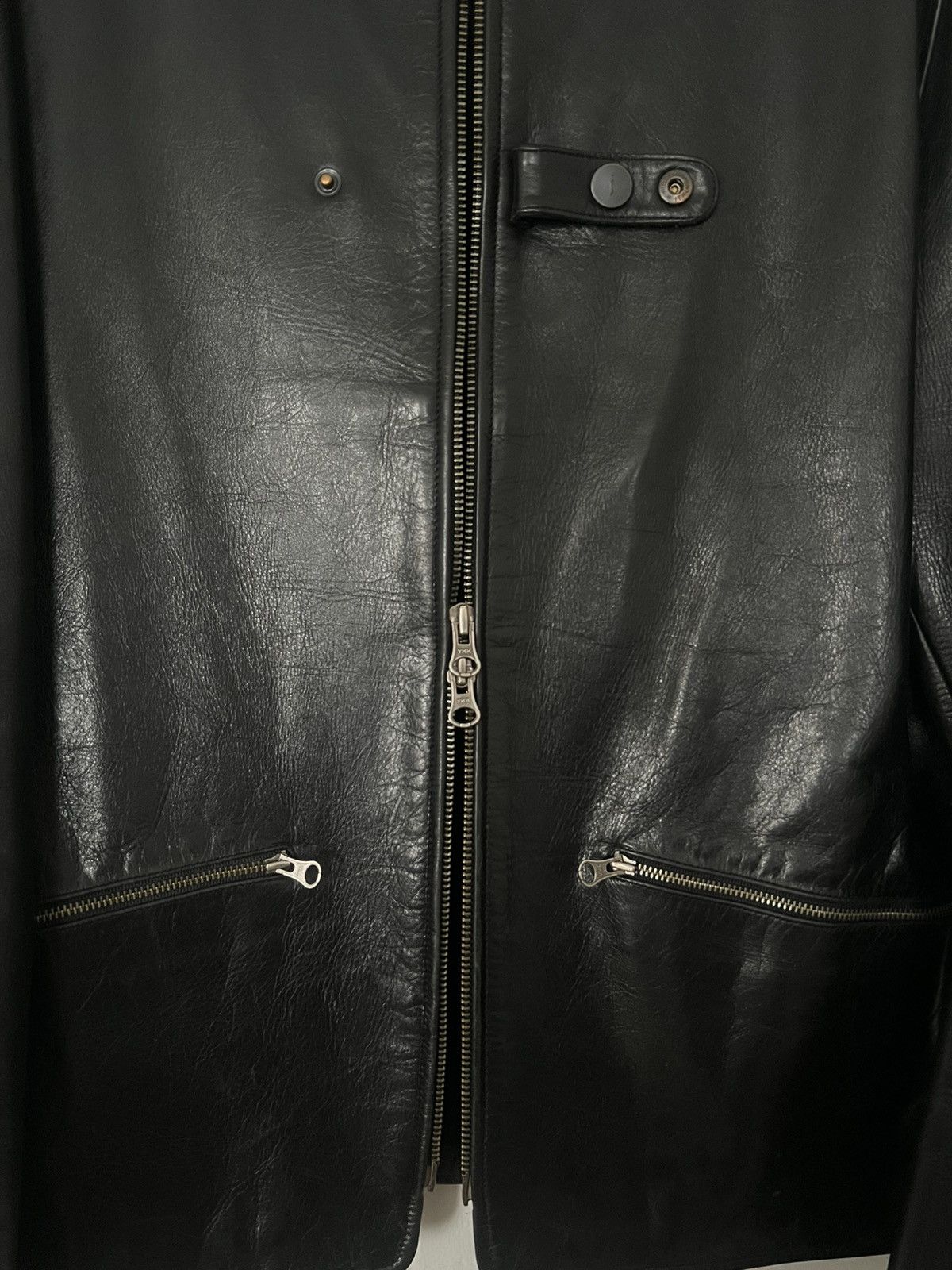 John Varvatos John Varvatos Black Smooth Leather Cafe Racer leather Jacket Size US M / EU 48-50 / 2 - 5 Thumbnail