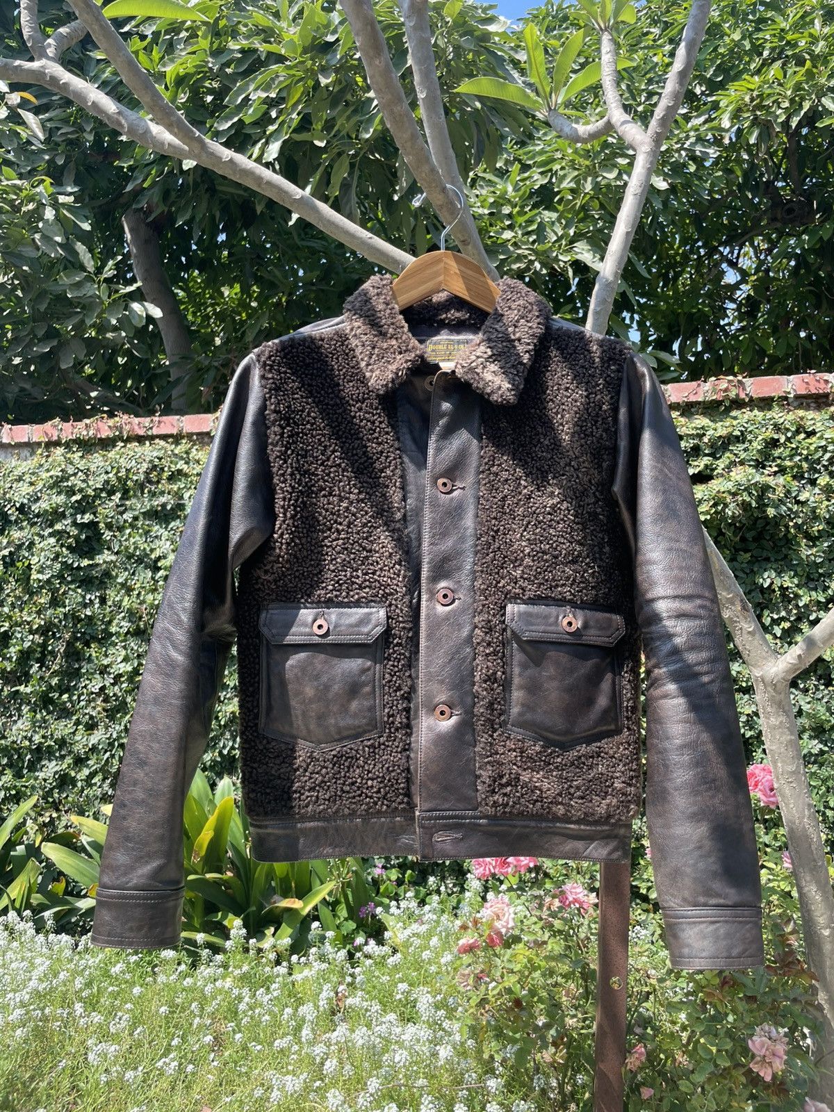 RRL Ralph Lauren RRL Ralph Lauren Shearling Leather Grizzly Jacket XS Brown Size US XS / EU 42 / 0 - 7 Thumbnail
