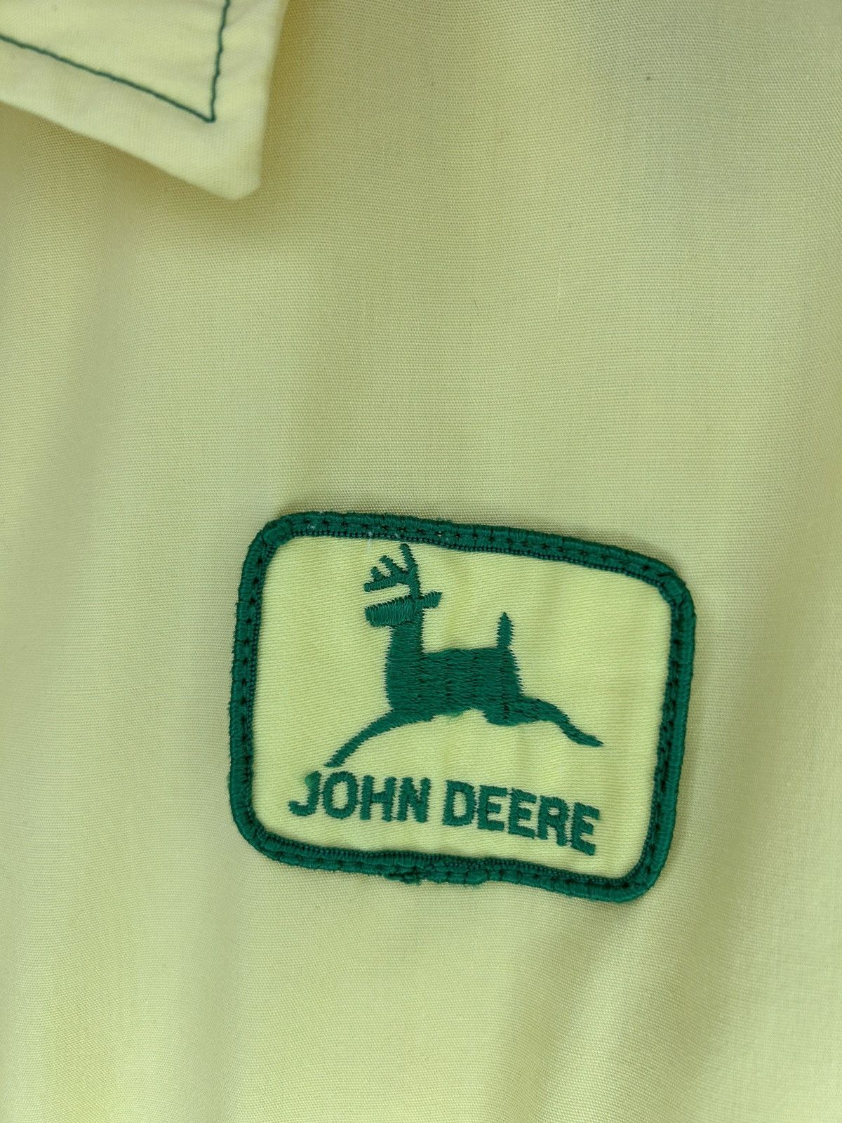 John Deere × Vintage Vintage 70s John Deere Faded Yellow Zip Up Jacket Size US M / EU 48-50 / 2 - 3 Thumbnail