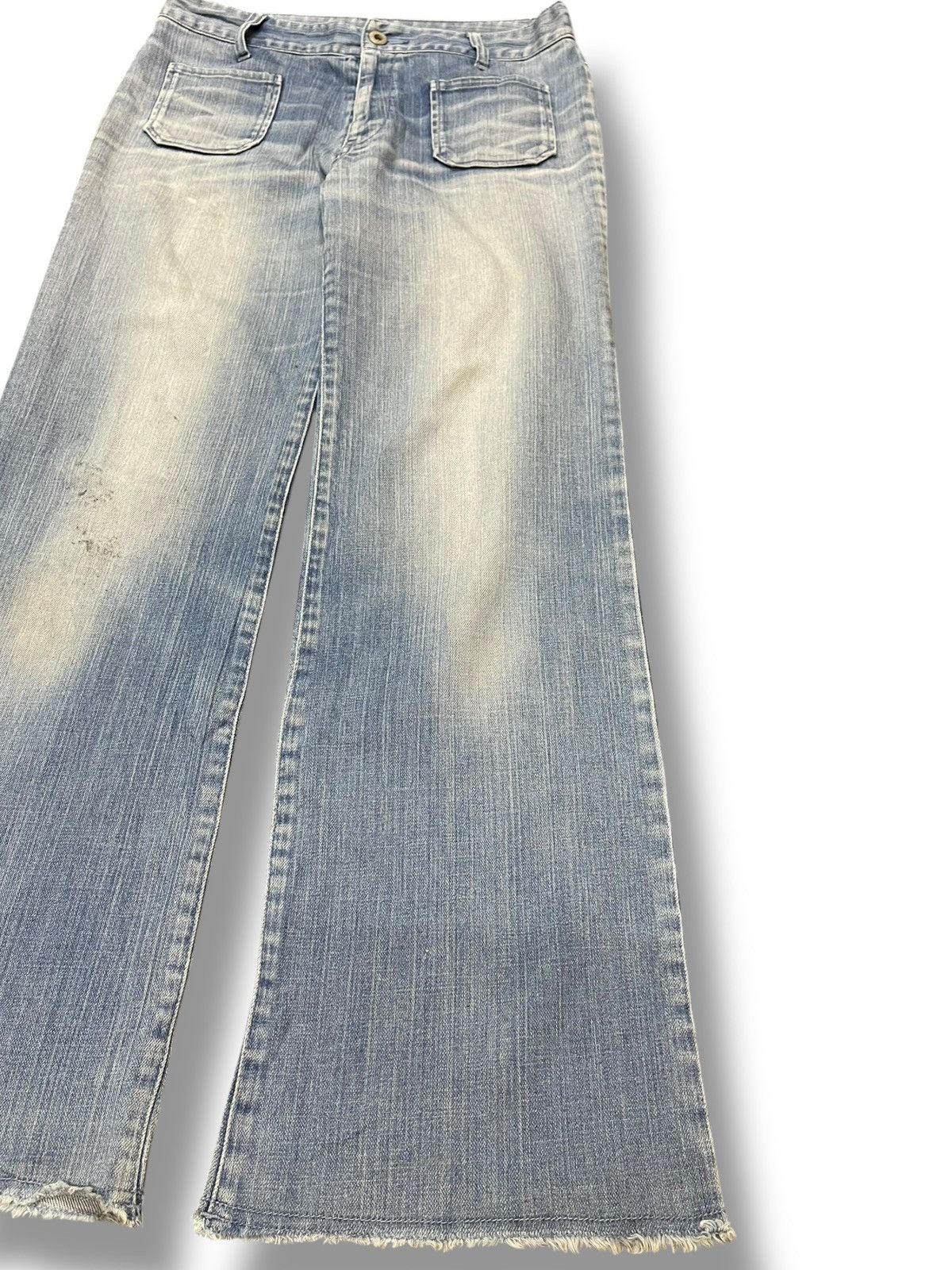 Japanese Brand Vintage Japanese Brand Flare Faded Denim Size US 29 - 5 Thumbnail