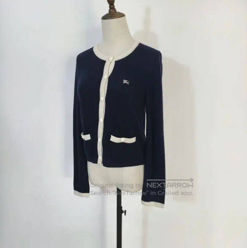 Burberry Burberry Knitted Wool Blend Long Sleeve Cardigan. Size M / US 6-8 / IT 42-44 - 5 Thumbnail