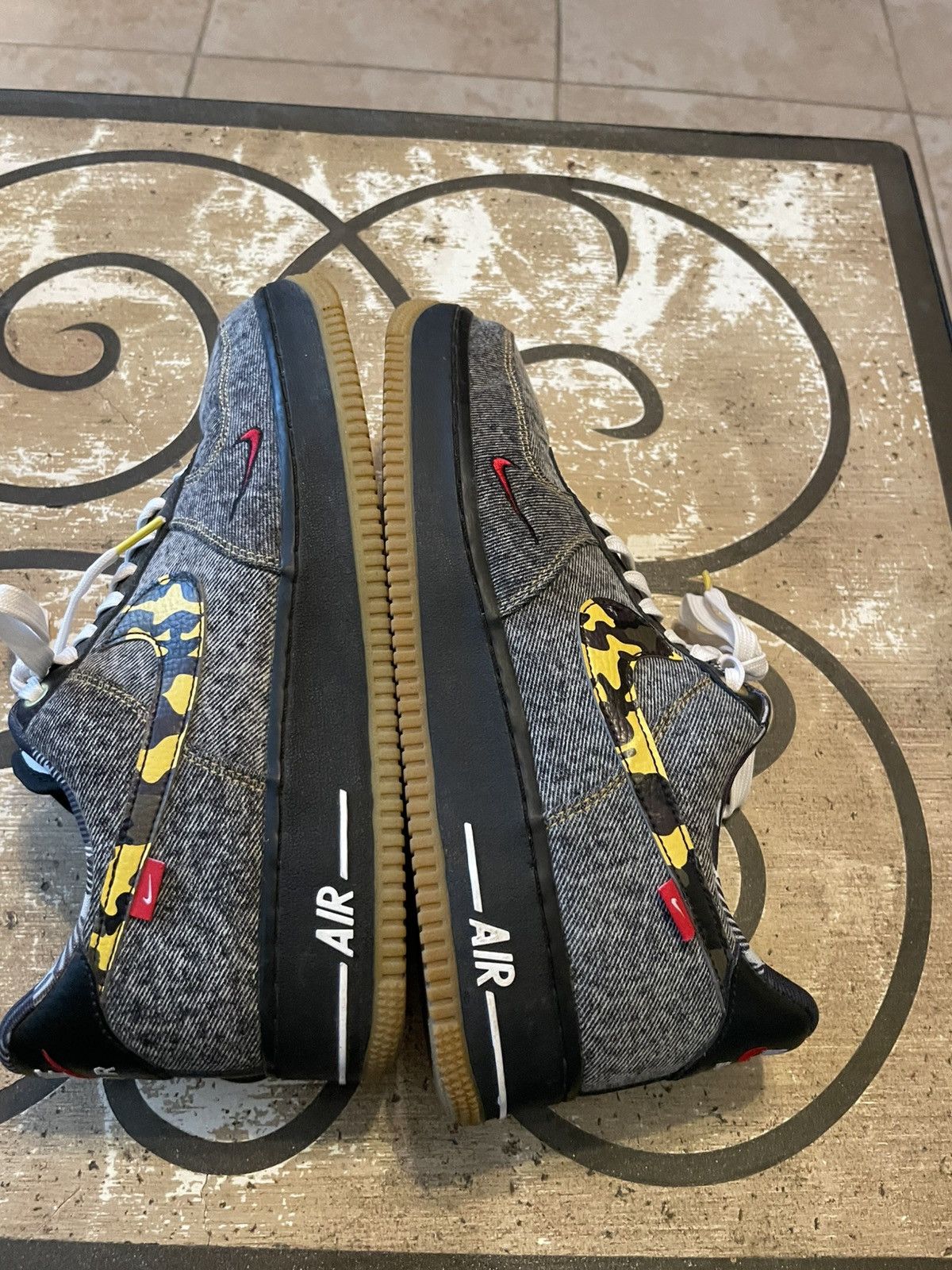 Nike AF-1 Low Remix Black Size US 10 / EU 43 - 10 Thumbnail