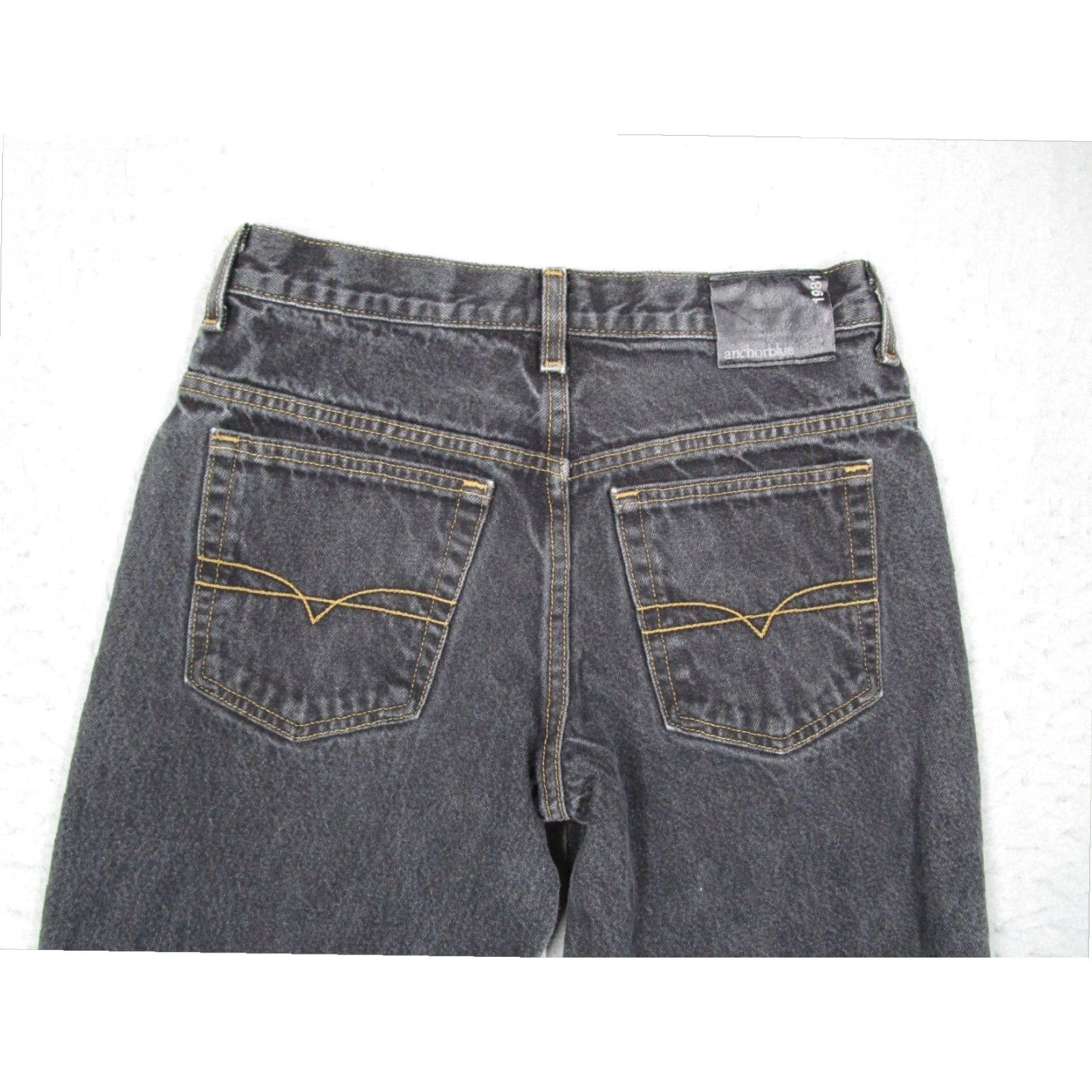 Anchor Blue VINTAGE Anchor Blue Black Original Straight Denim Jeans Mens 28x30 Regular Size US 28 / EU 44 - 5 Thumbnail