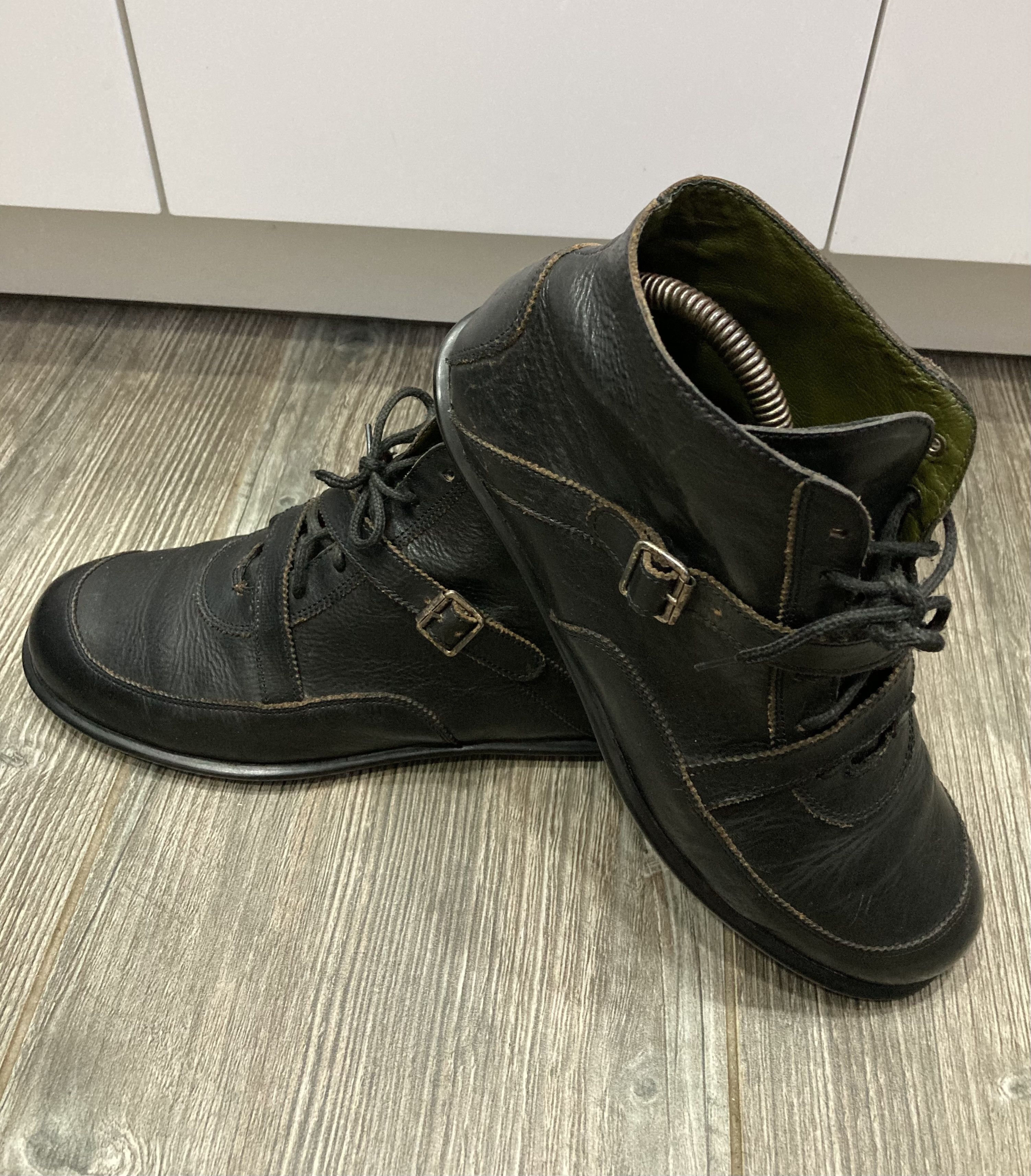 Kenzo Kenzo Ankle Boots Leather Lace Up Boots Size US 8 / IT 38 - 2 Thumbnail