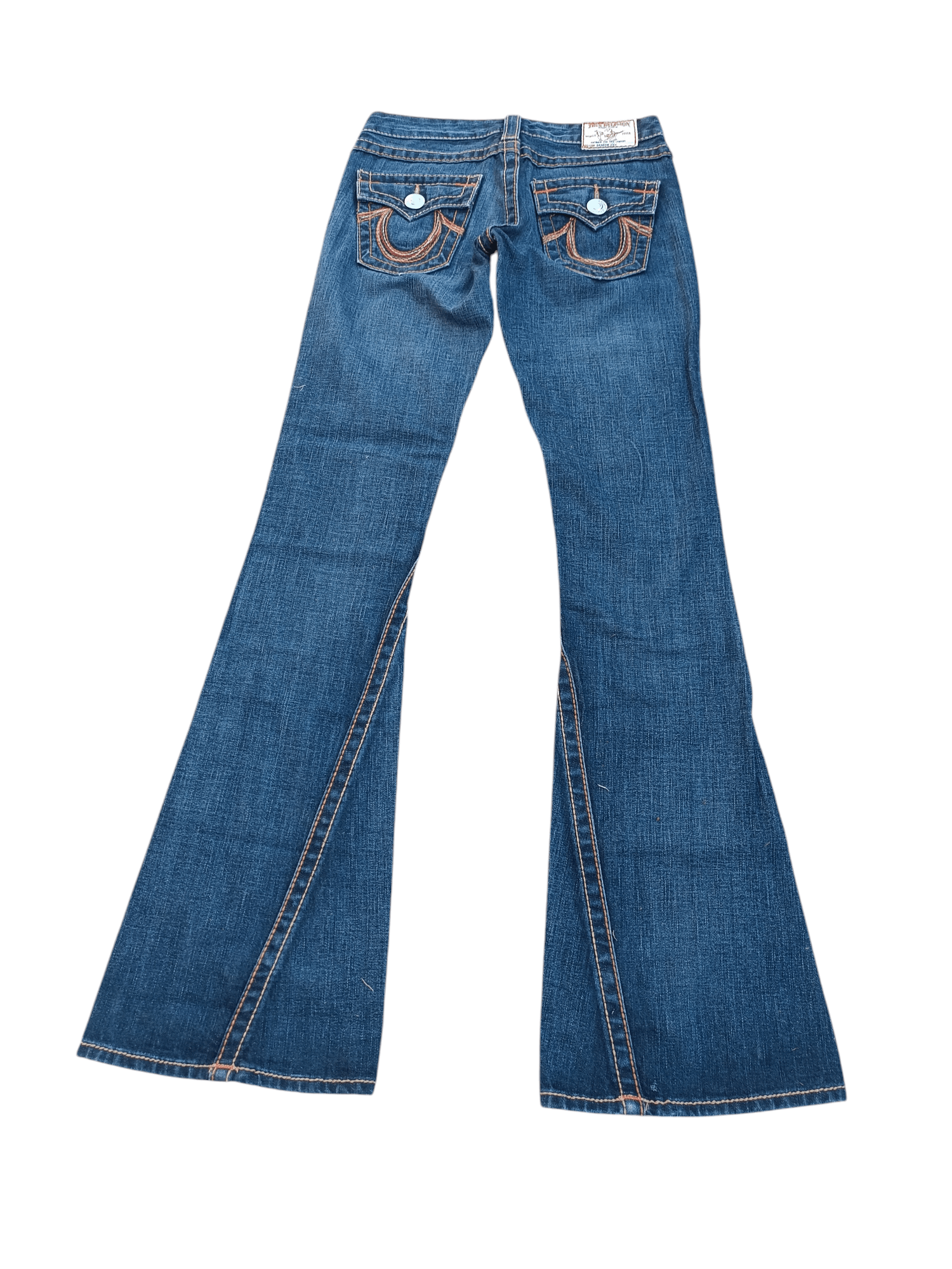 True Religion × Vintage True Religion Rainbow Joey Flare Jeans TR017 Size 27" / US 4 / IT 40 - 6 Thumbnail
