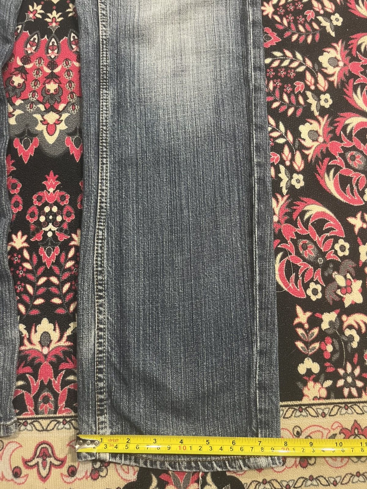 Kapital Vintage Japanese Brand Dominate Floral Sukajan Blue Jeans Size US 32 / EU 48 - 15 Thumbnail