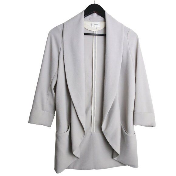 Aritzia Aritzia Wilfred Chevalier Open Front Blazer Light Taupe Size S / US 4 / IT 40 - 1 Thumbnail