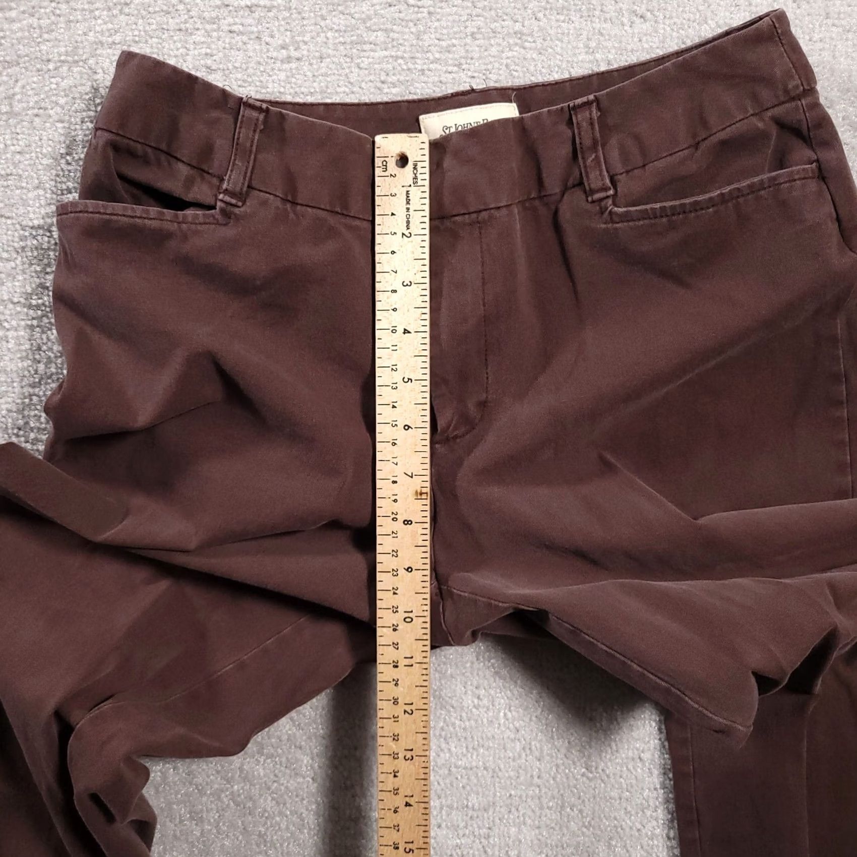 Vintage VINTAGE St. John's Bay Dress Pants Women's 10 Brown Mid Rise Stretch Bootcut Pants Womens 90s Casual Size 32" / US 10 / IT 46 - 6 Thumbnail