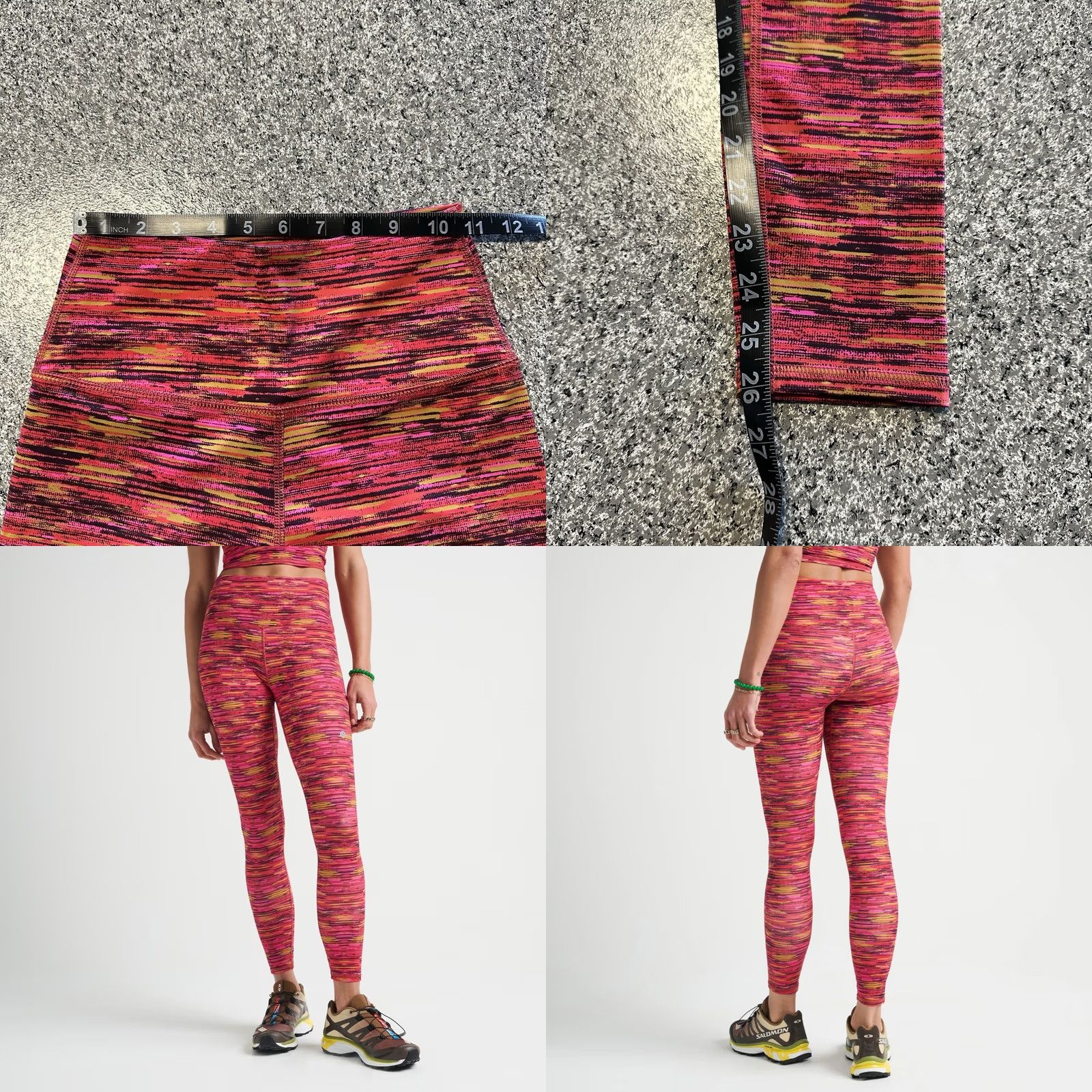 Vintage Stance Leggings Womens S Mid Rise 7/8 Happenings Ultra Soft 26” Nylon Blend Size 28" / US 6 / IT 42 - 8 Thumbnail