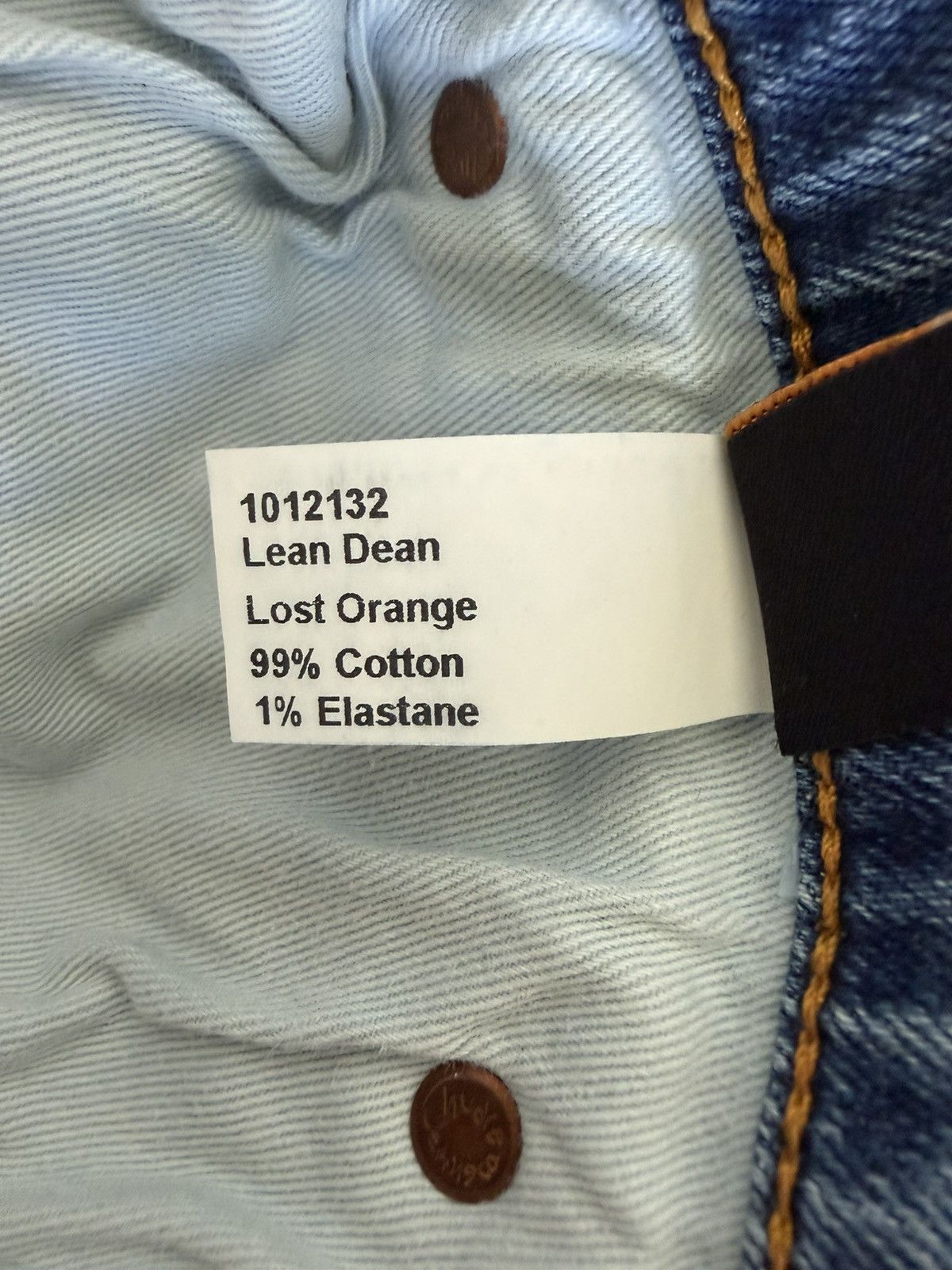Nudie Jeans Lean Dean Lost Orange size 32 x 30 Size US 32 / EU 48 - 4 Thumbnail