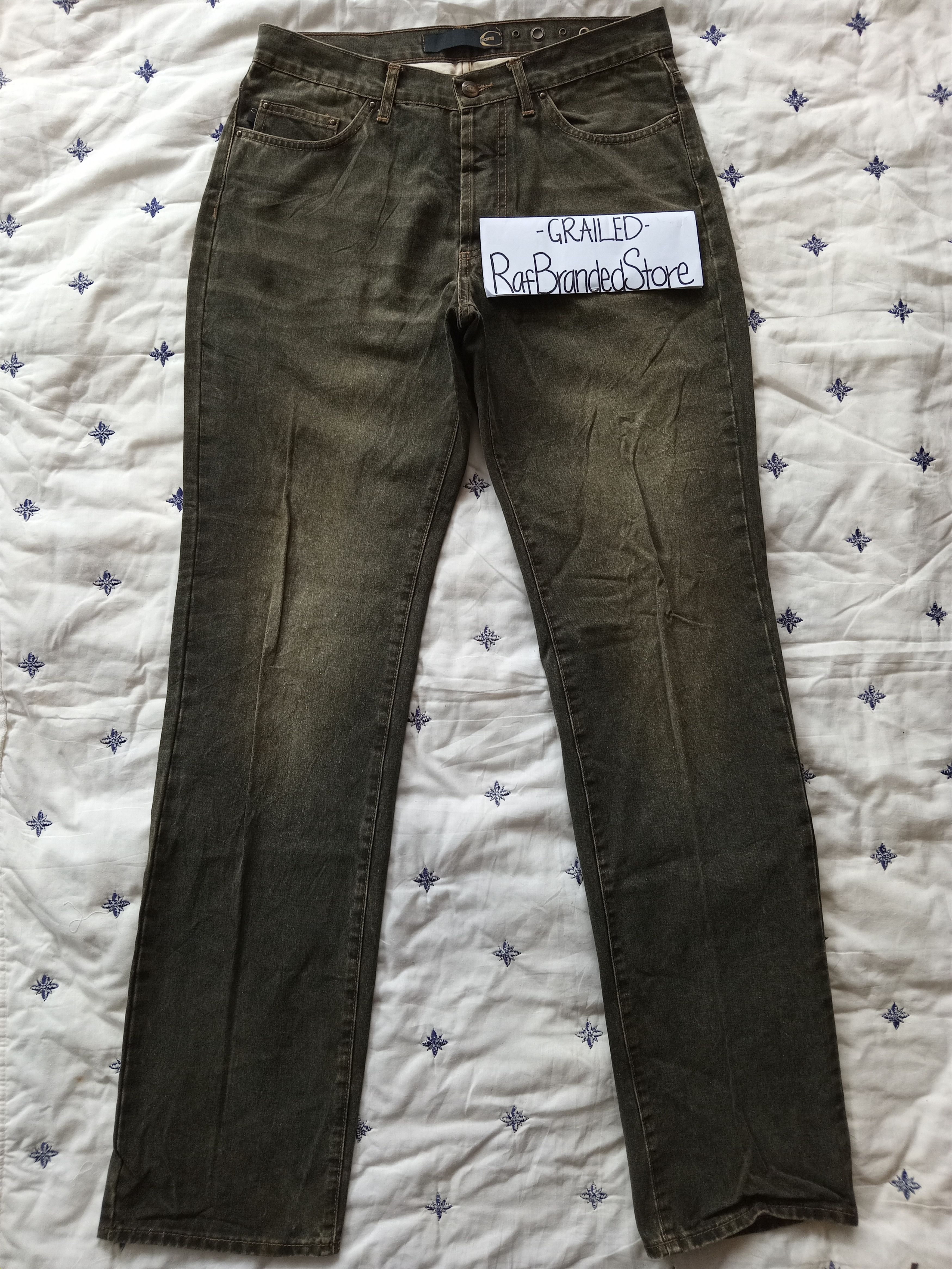 If Six Was Nine × Just Cavalli JUST CAVALLI💥Washed Faded Distressed Jeans Size 31" - 1 Thumbnail