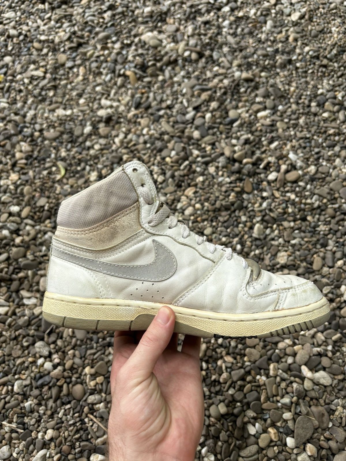 Nike × Vintage Vintage 80s Nike Court Force 1987 High Korea Made Sneakers Size US 7.5 / EU 40-41 - 5 Thumbnail