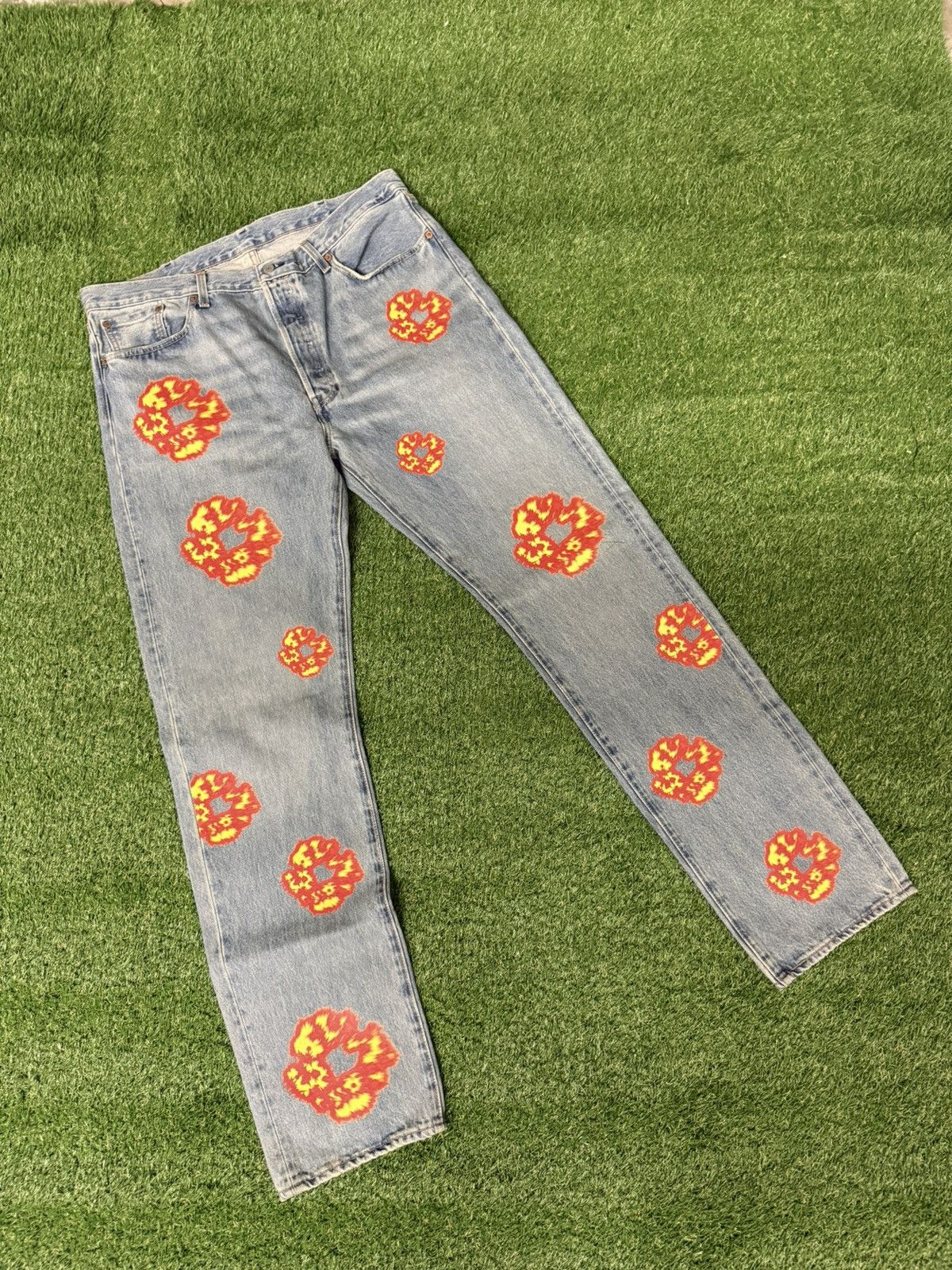 DENIM TEARS Denim Tears x Offset 501 Jeans Light Wash Size US 38 / EU 54 - 1 Thumbnail