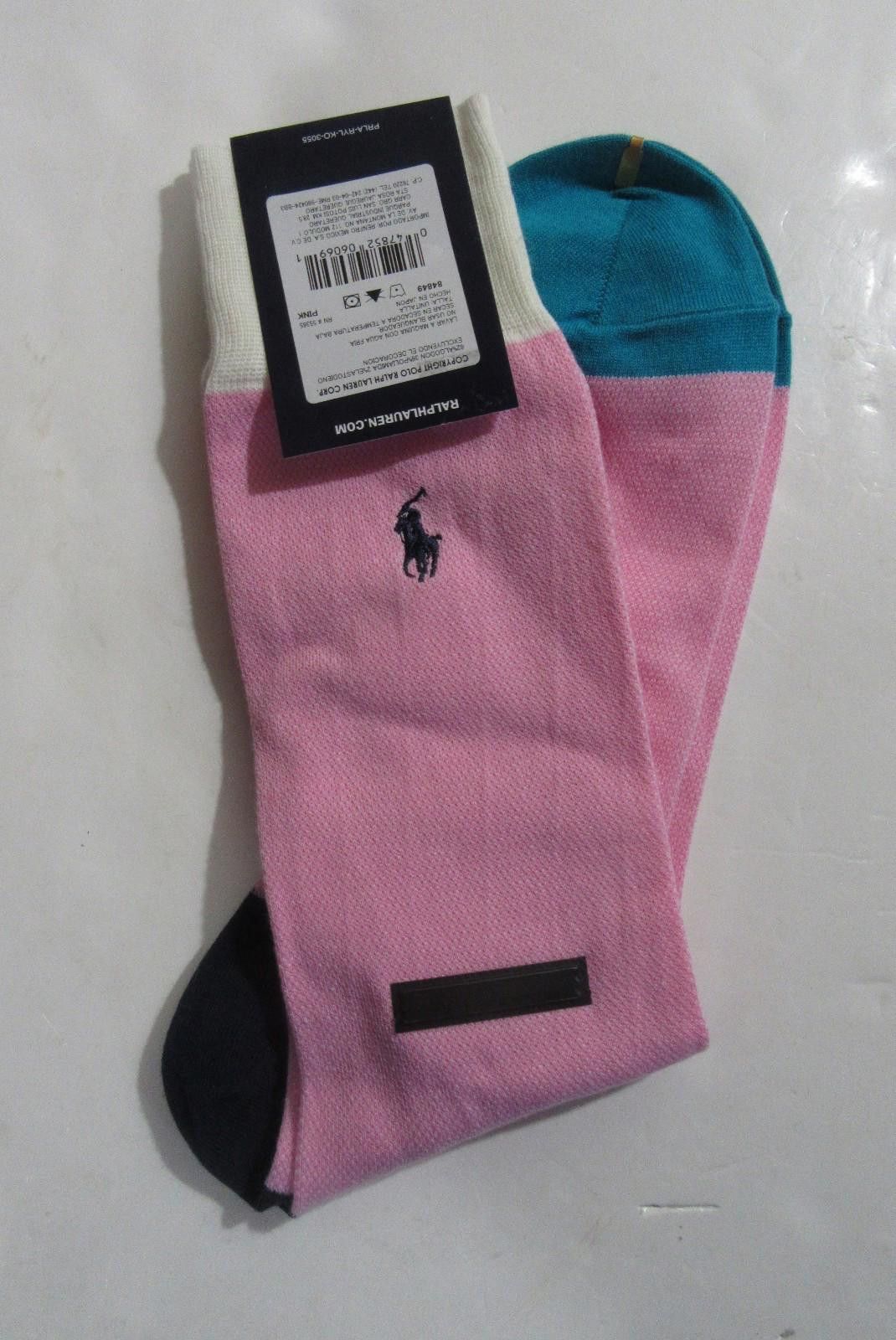 Polo Ralph Lauren Polo Ralph Lauren Trouser Socks Pink 1 Single Pair Size ONE SIZE - 2 Thumbnail