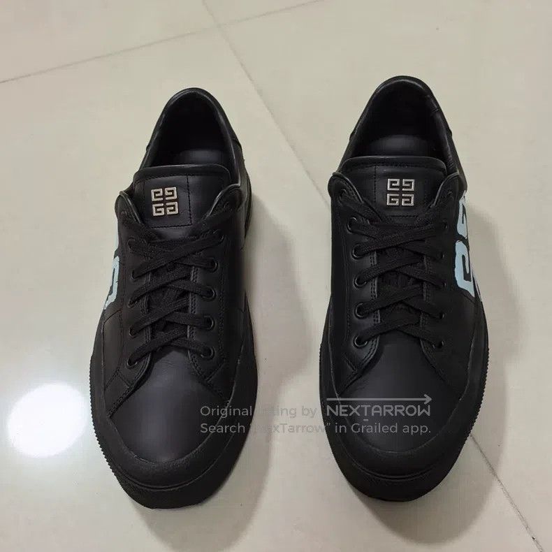 Givenchy Givenchy City Calf Leather Low-top Sneakers Men's Black Size US 8 / EU 41 - 2 Thumbnail