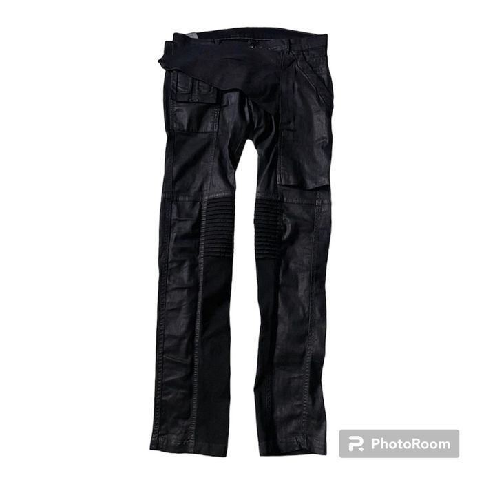 Rick Owens Rick Owens black wax Memphis cut pants | Grailed